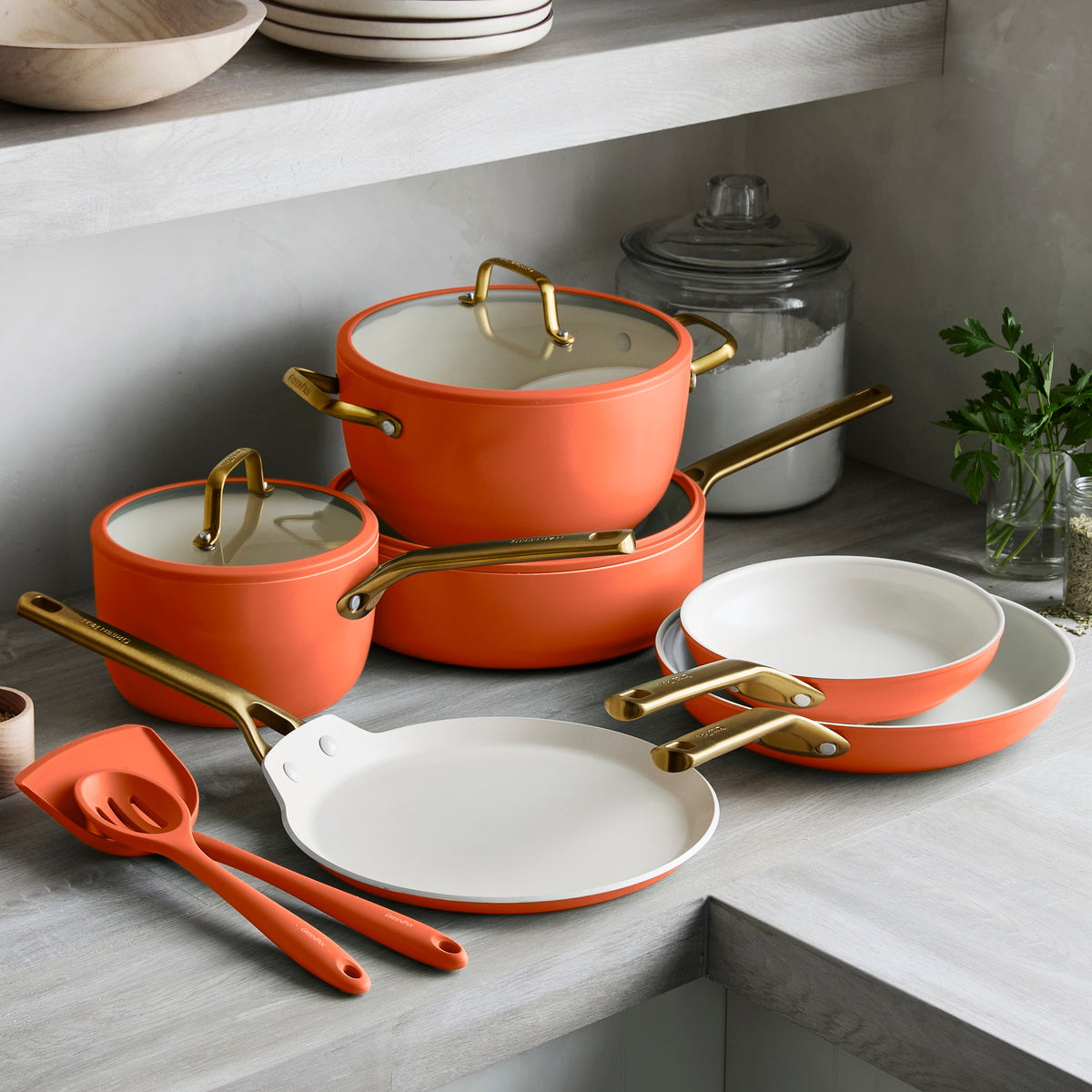 Reserve Pro Ceramic Nonstick 11-Piece Cookware Set | Harvest - Image 2