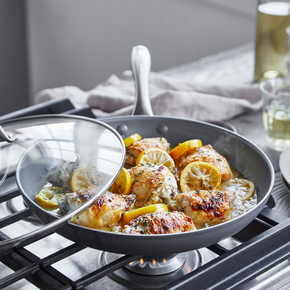 Lima Ceramic Nonstick 12 Frypan with Lid - Image 3