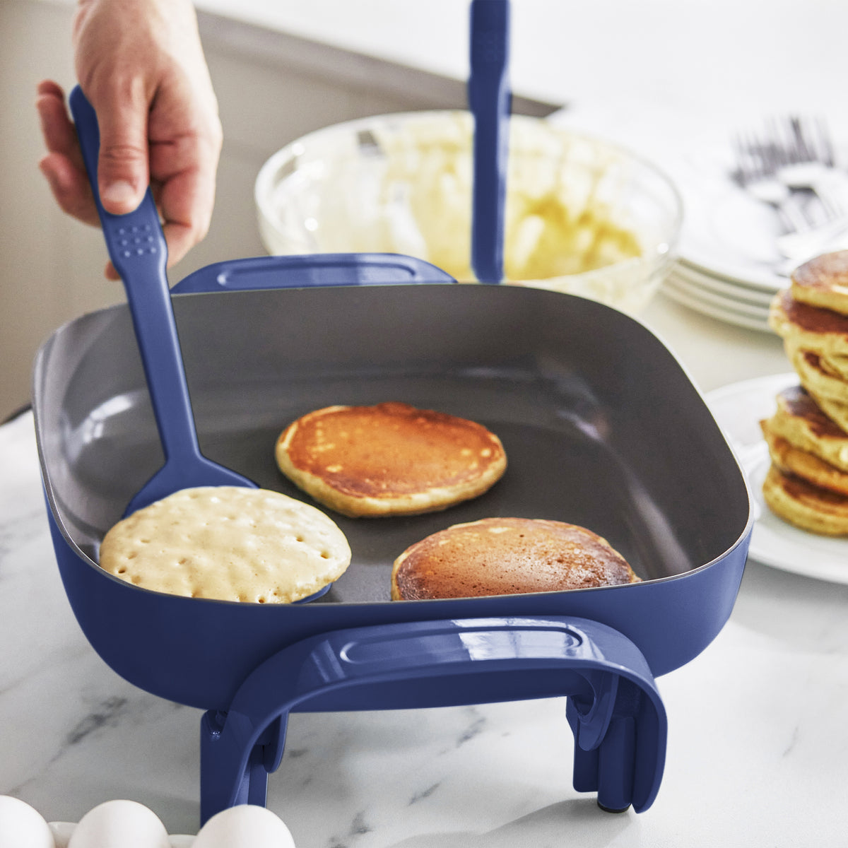 GreenLife Electric Skillet | Blue - Image 3