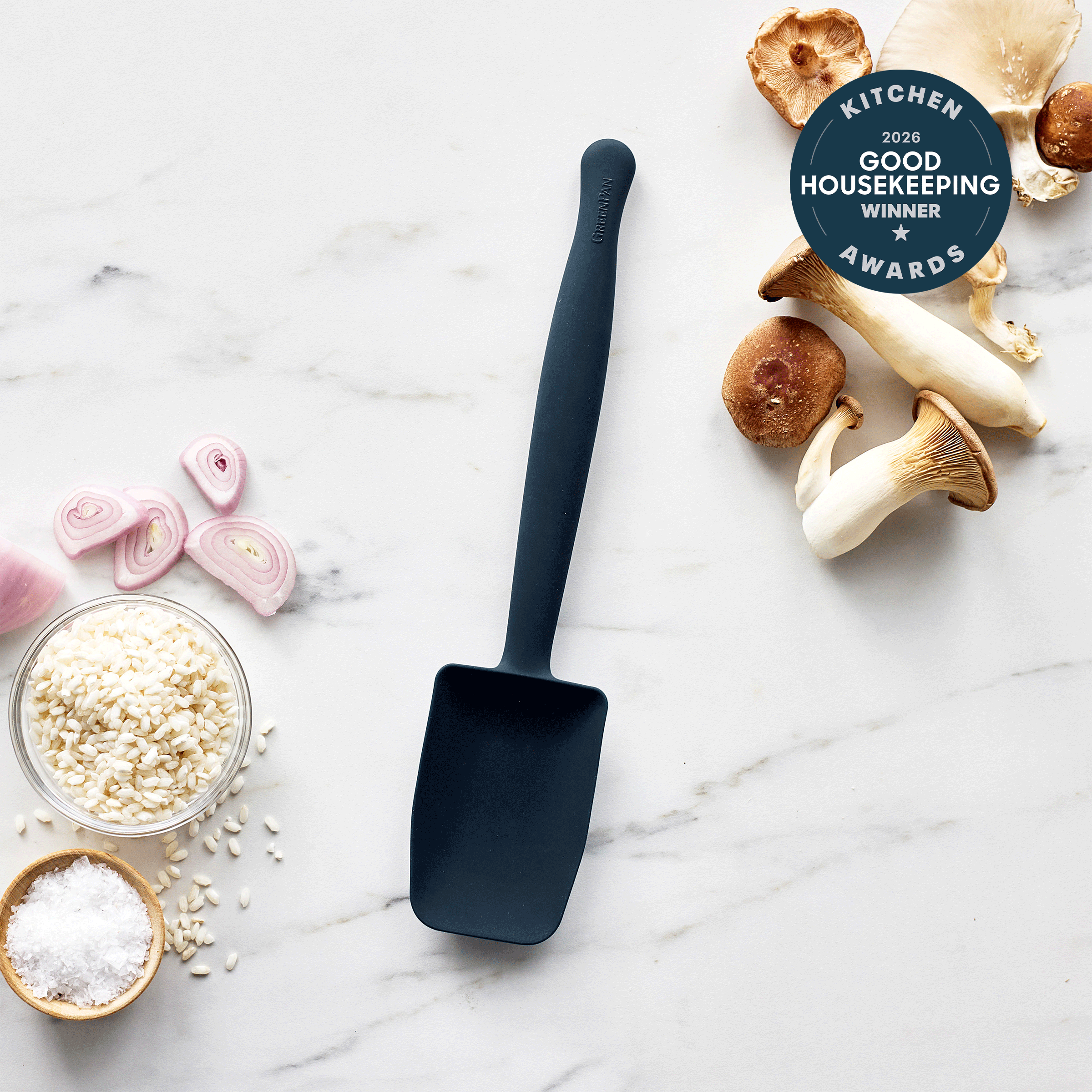 Premiere Silicone Deep Sauté Spoon | Oxford Blue - Image 2