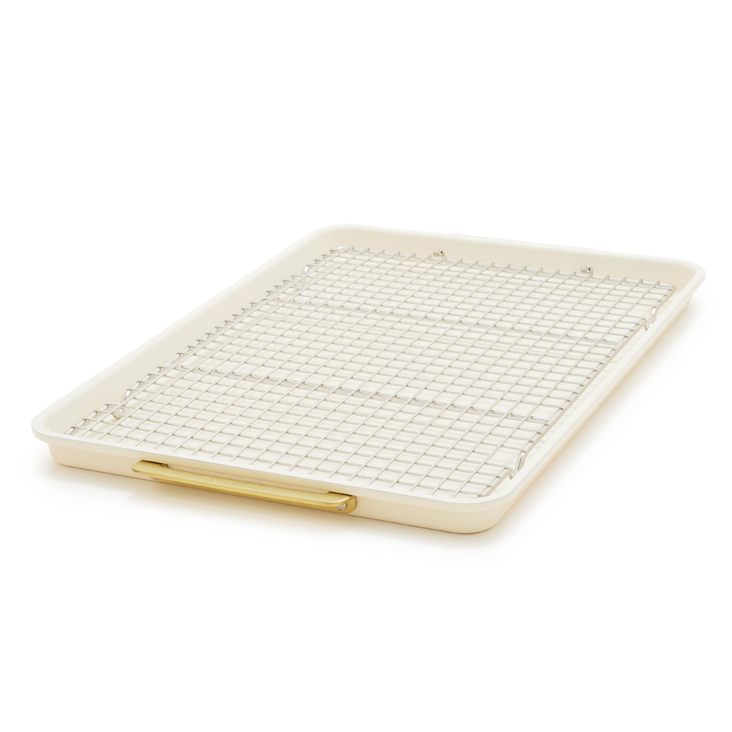Reserve Bakeware 13 x 18 Half Sheet Pan with Cooling Rack | Cream