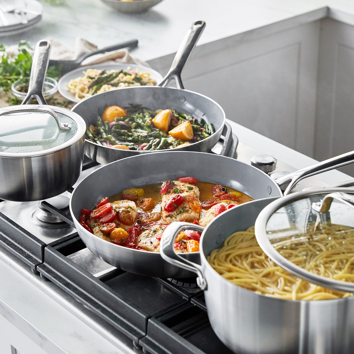 GP3 Thermolon 9G Ceramic Nonstick 14-Piece Cookware Set - Image 4
