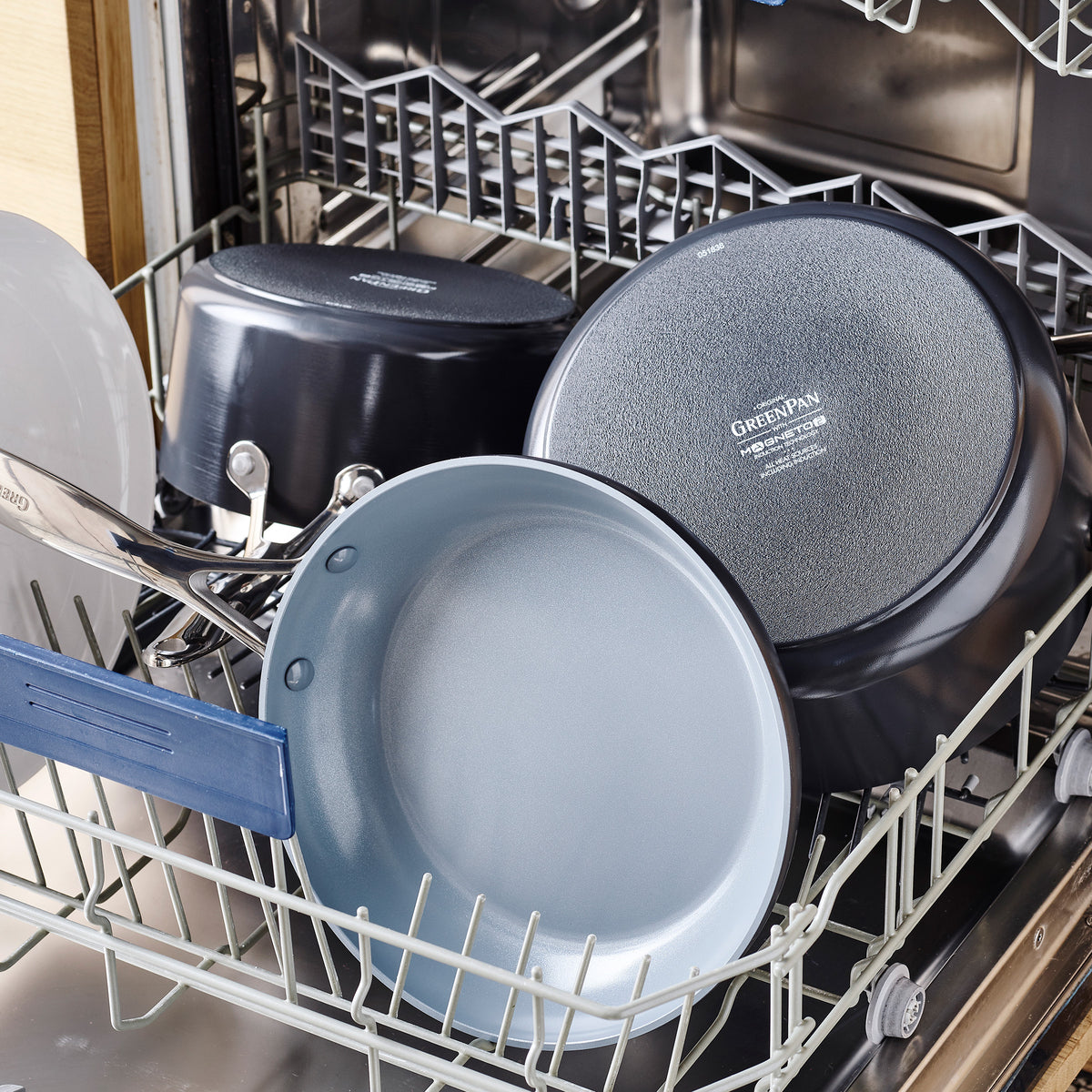 Valencia Pro Ceramic Nonstick 8. 9.5. and 11 Frypan Set | Gray - Image 8