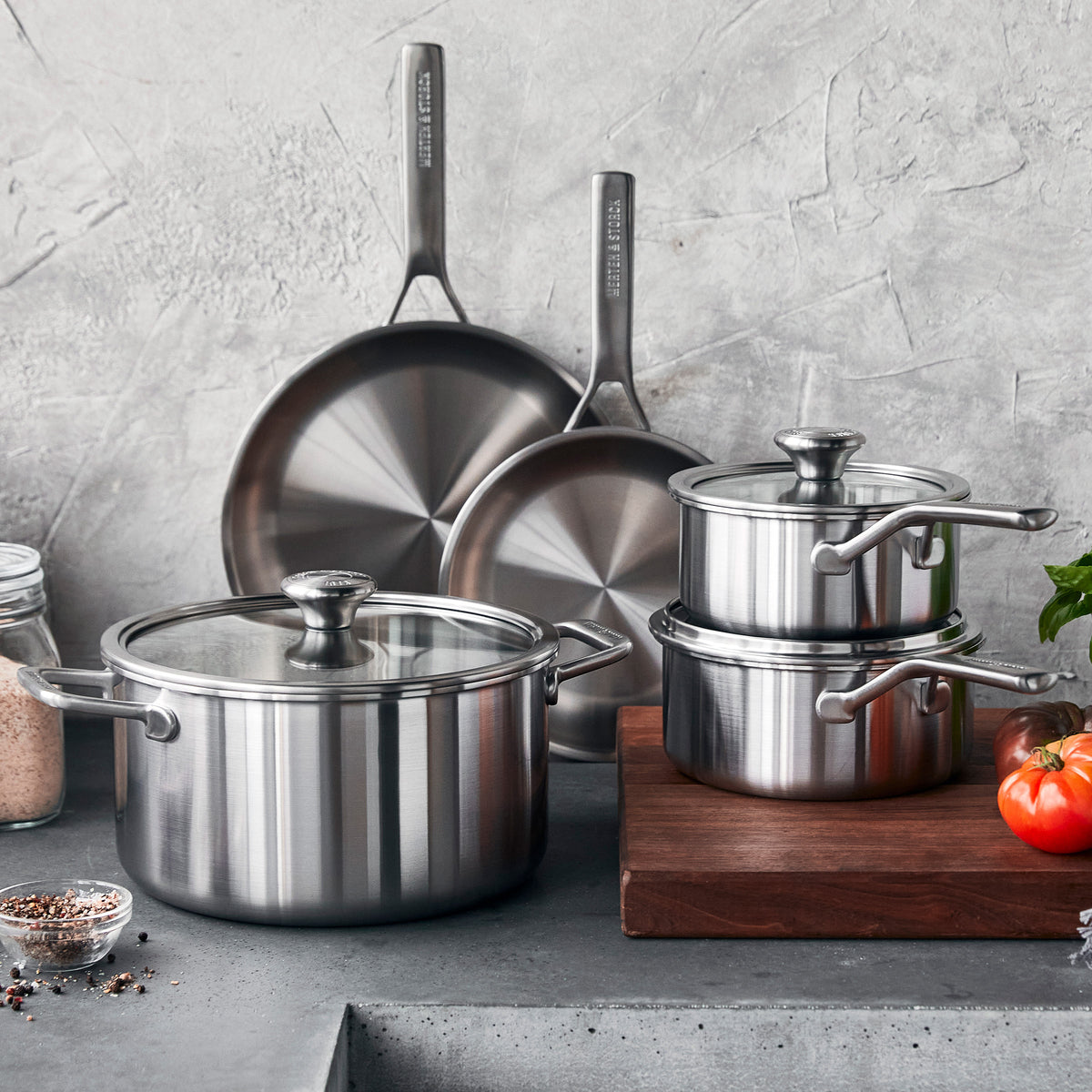 Merten & Storck Stainless Steel 8-Piece Cookware Set - Image 2