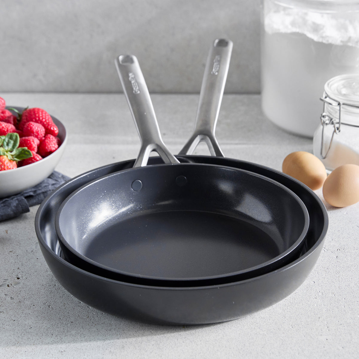 GP5 Infinite8 Ceramic Nonstick 9.5 and 11 Frypan Set - Image 5