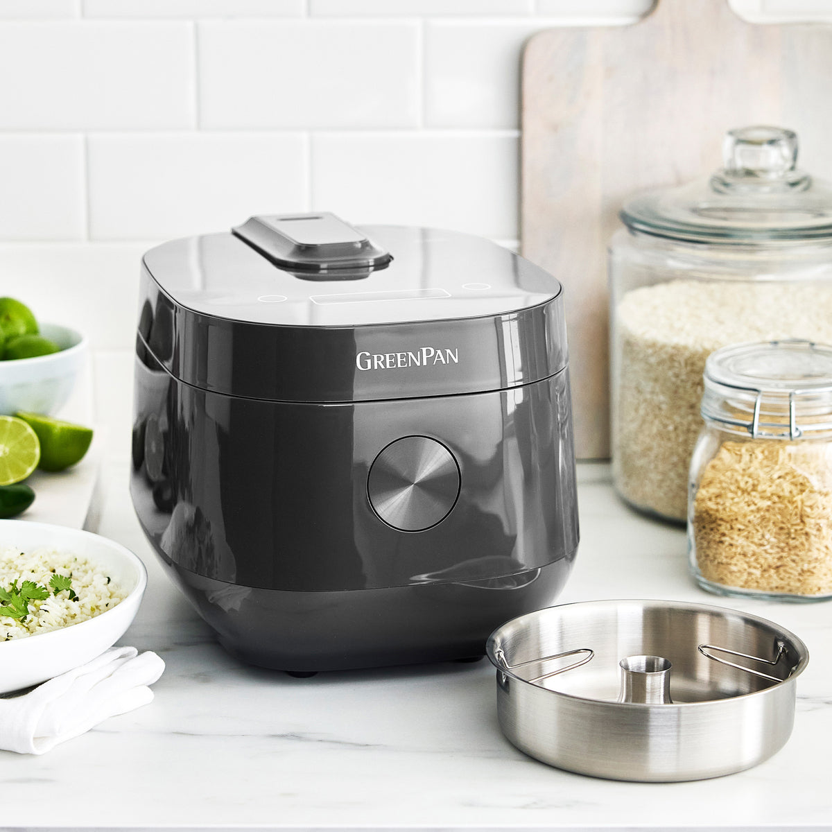 Bistro 8-Cup Carb-Reducing Rice Cooker | Graphite - Image 2