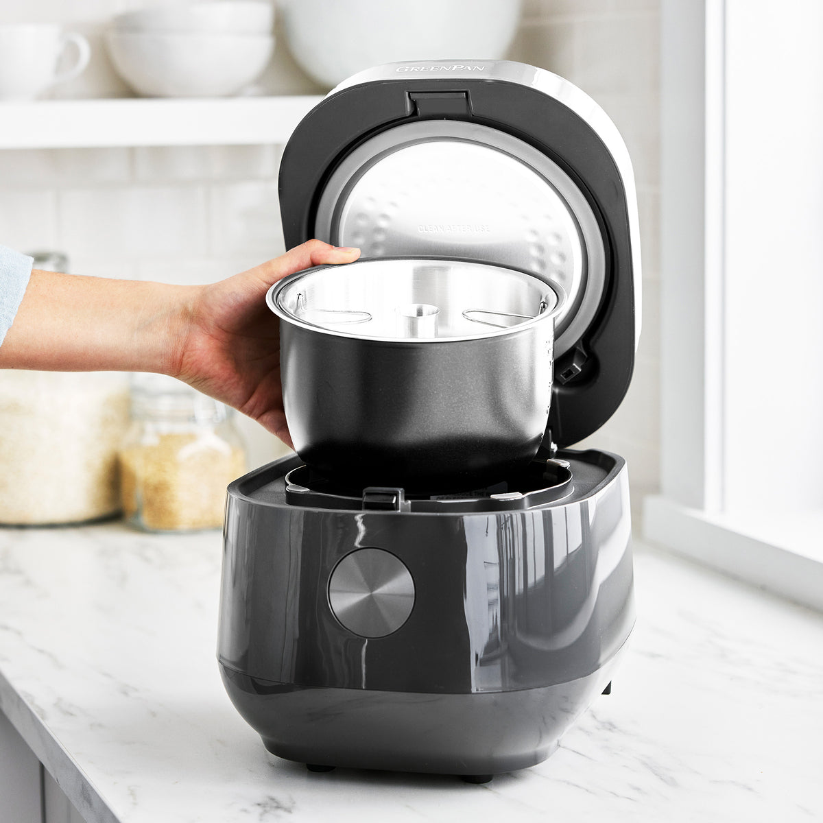 Bistro 8-Cup Carb-Reducing Rice Cooker | Graphite - Image 3