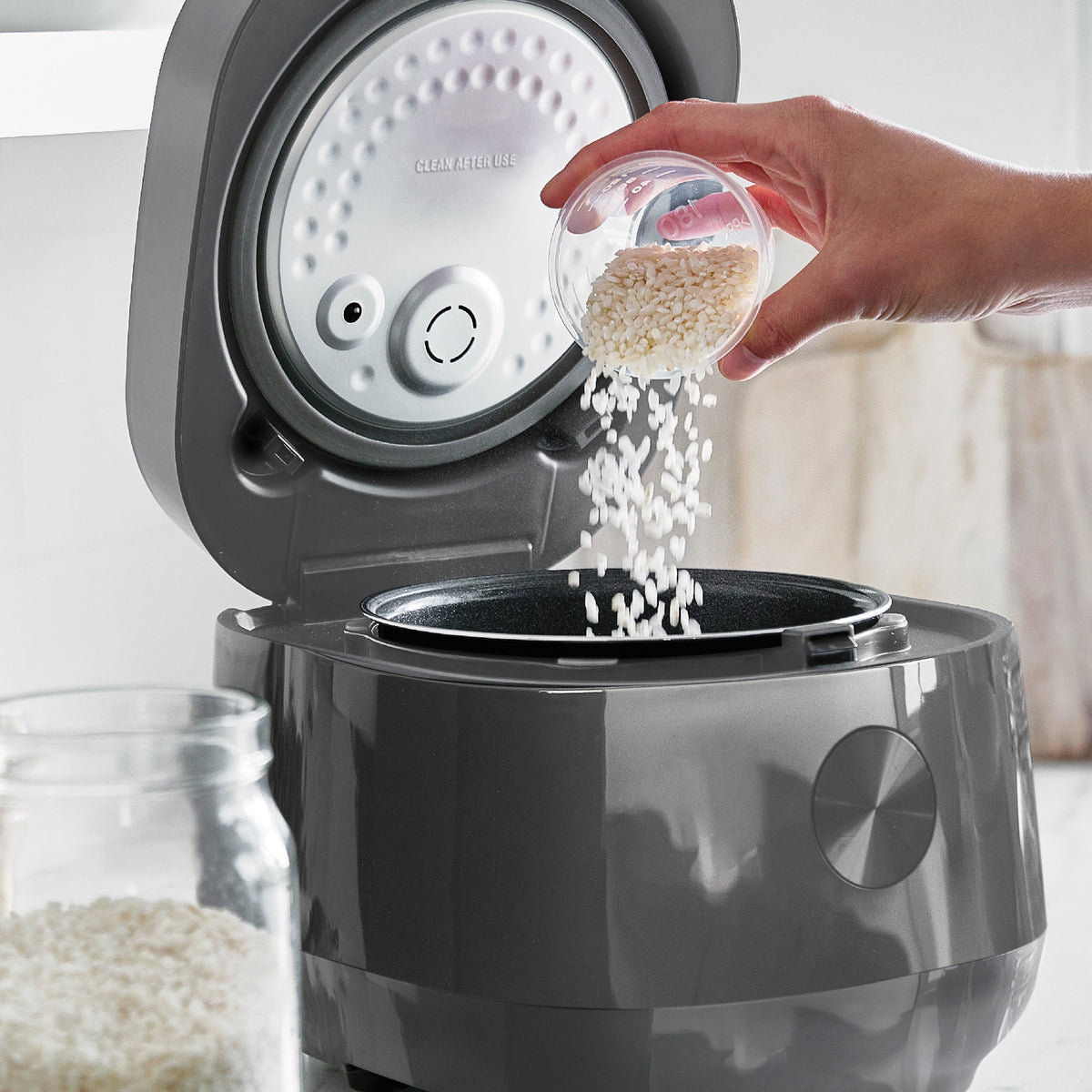 Bistro 8-Cup Carb-Reducing Rice Cooker | Graphite - Image 4