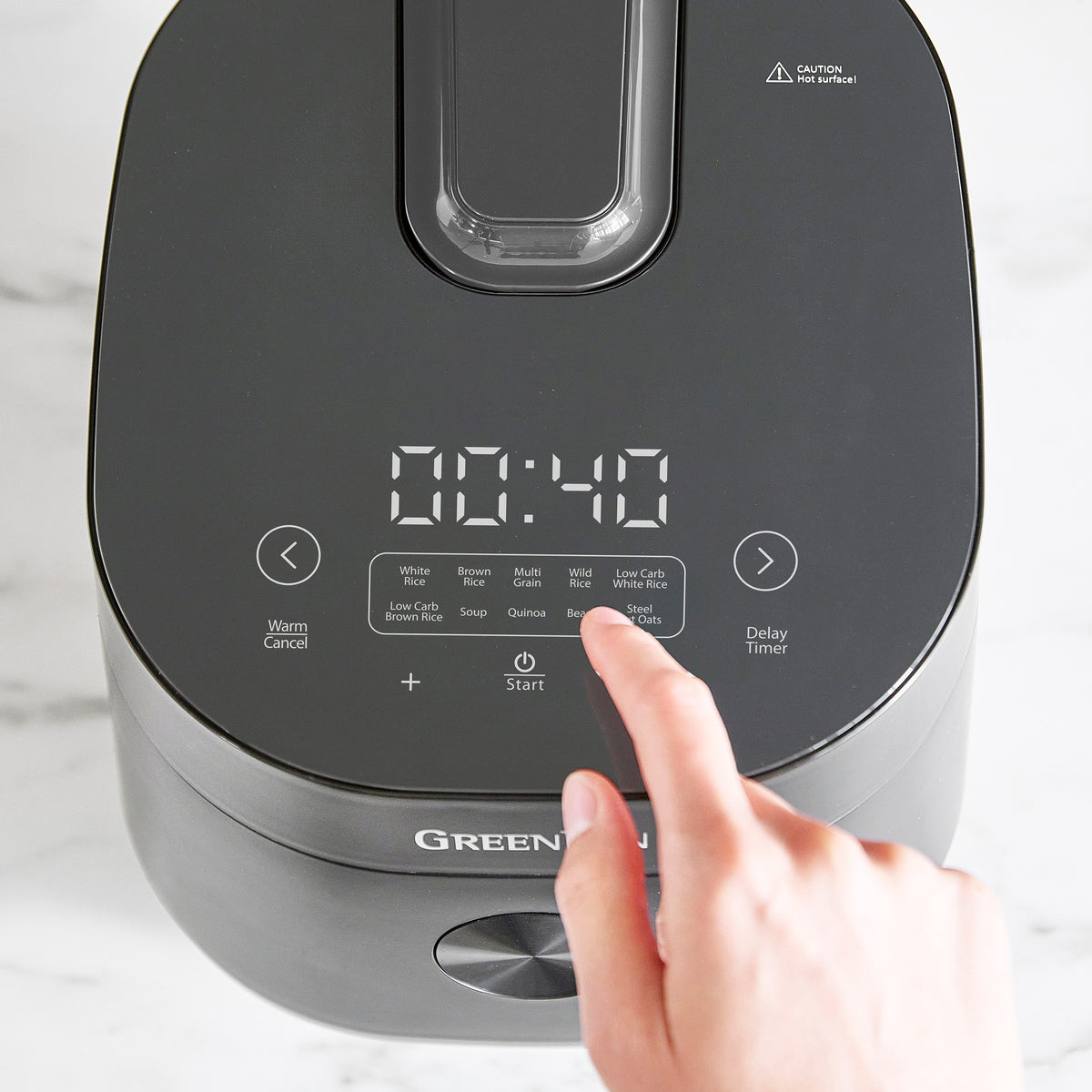 Bistro 8-Cup Carb-Reducing Rice Cooker | Graphite - Image 5
