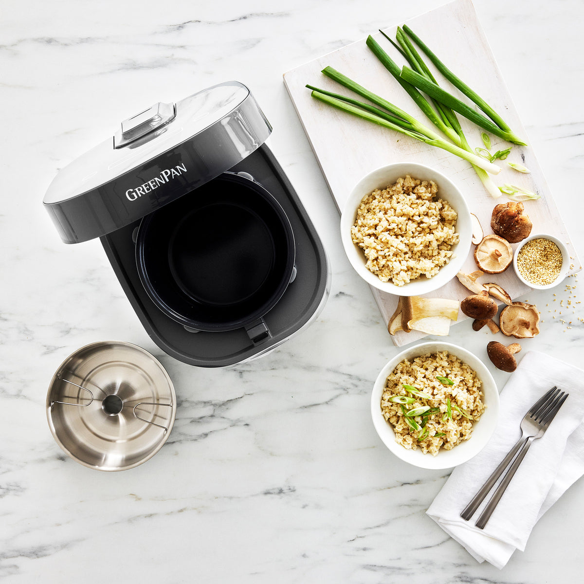 Bistro 8-Cup Carb-Reducing Rice Cooker | Graphite - Image 9