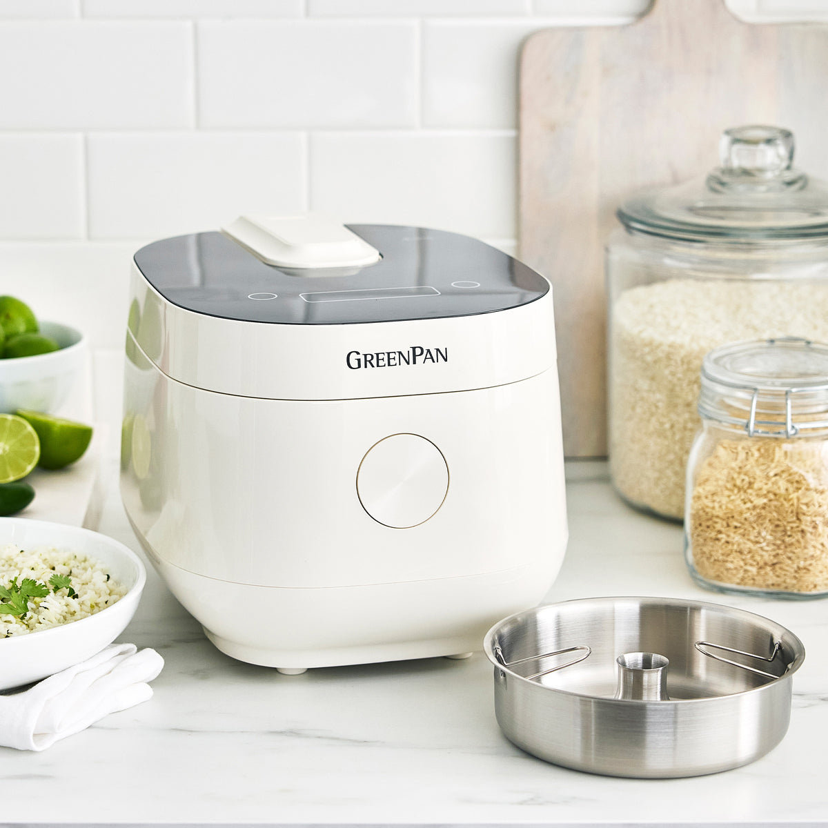 Bistro 8-Cup Carb-Reducing Rice Cooker | Cloud Cream - Image 2