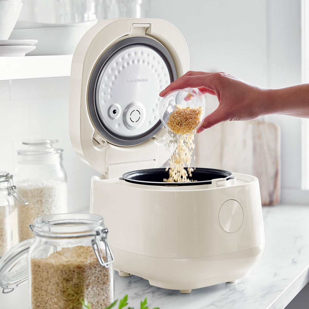 Bistro 8-Cup Carb-Reducing Rice Cooker | Cloud Cream - Image 4