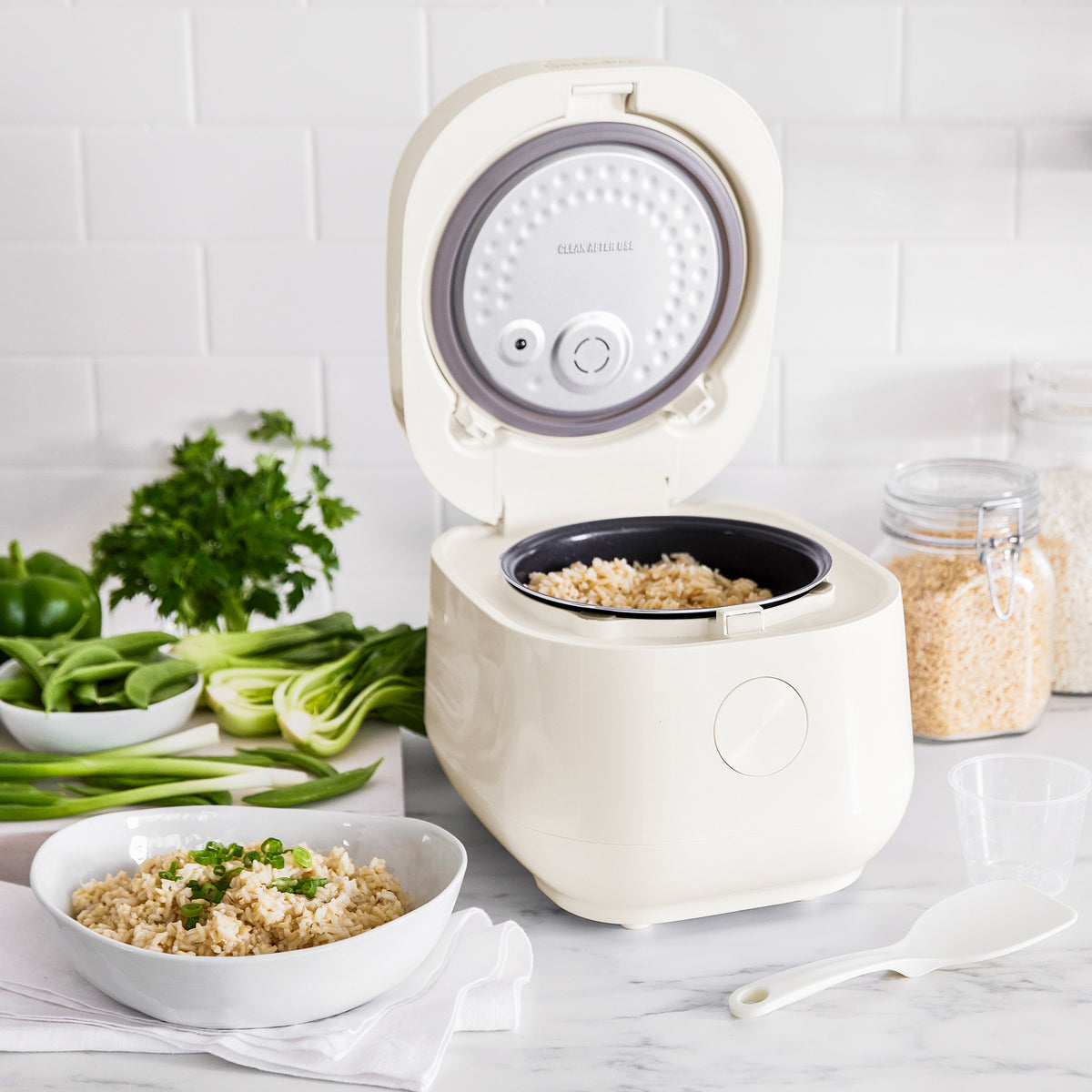Bistro 8-Cup Carb-Reducing Rice Cooker | Cloud Cream - Image 7