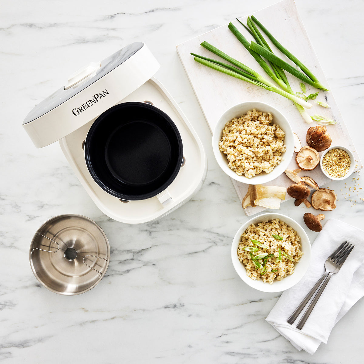 Bistro 8-Cup Carb-Reducing Rice Cooker | Cloud Cream - Image 9