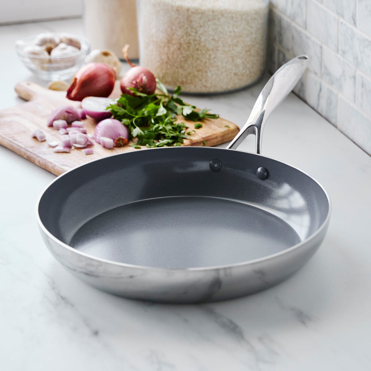 Valencia Pro Stainless Steel 12 Frypan - Image 2