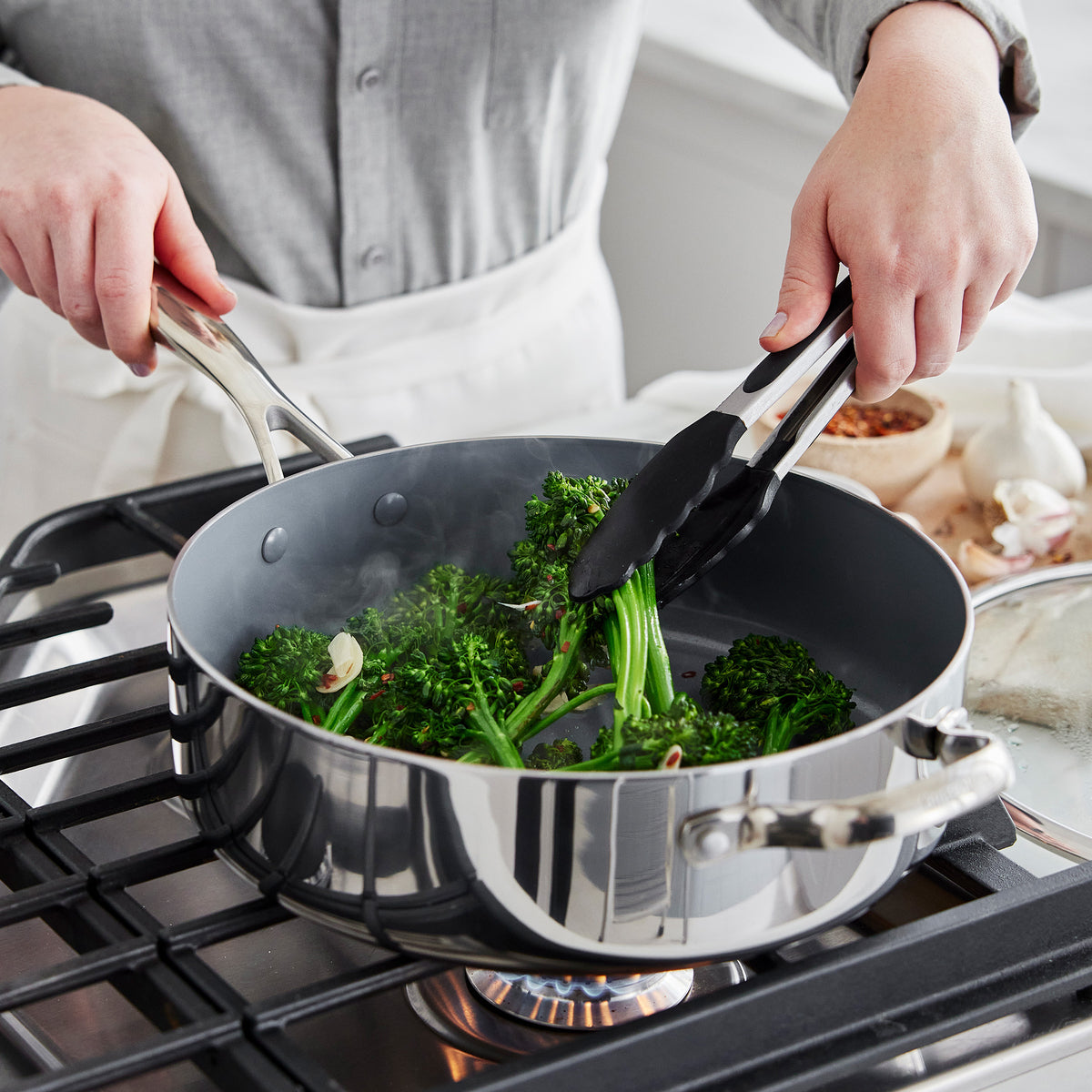 Valencia Pro Stainless Steel 10-Piece Cookware Set - Image 11