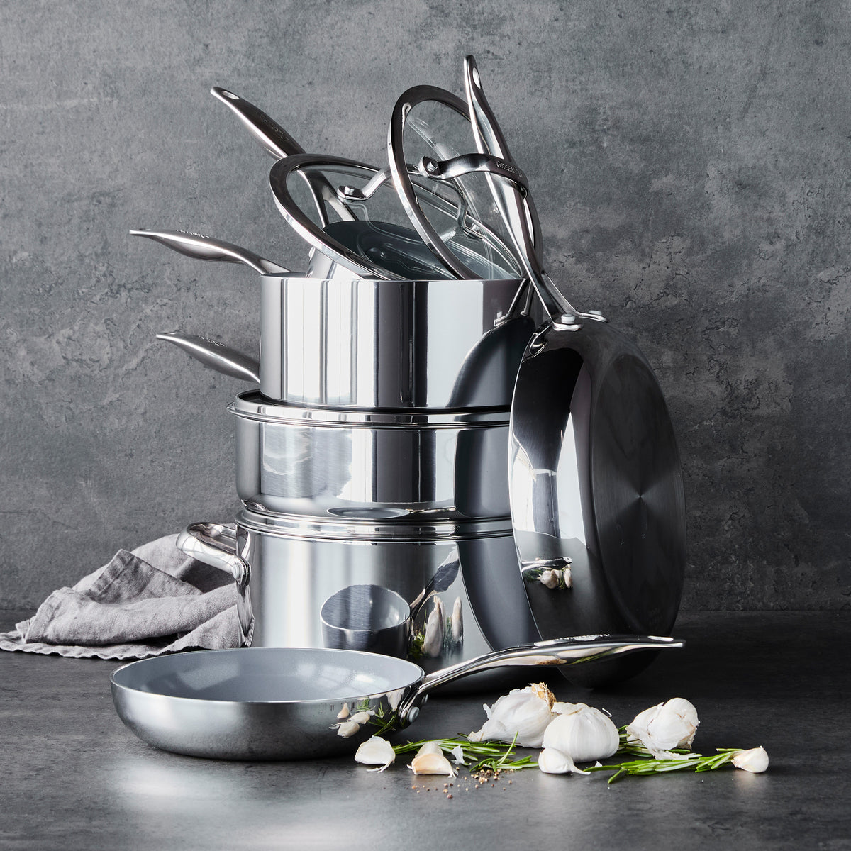 Valencia Pro Stainless Steel 10-Piece Cookware Set - Image 14