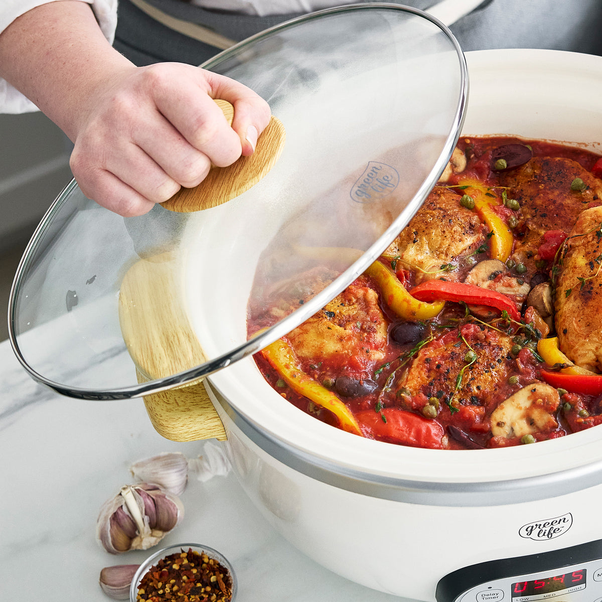 GreenLife Healthy 6-Quart Slow Cooker | Cream - Image 7