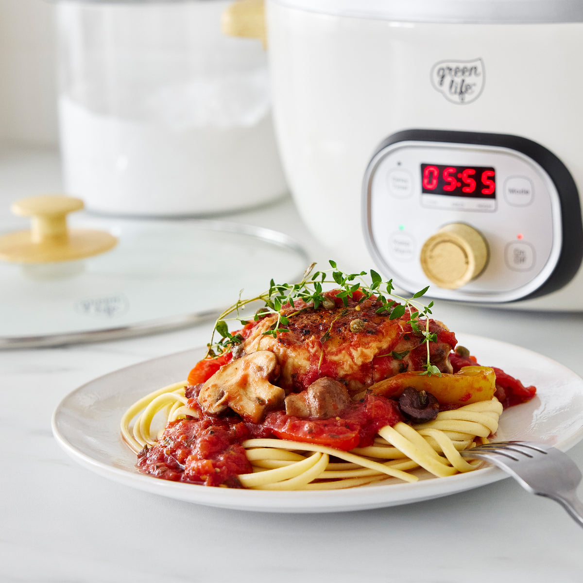 GreenLife Healthy 6-Quart Slow Cooker | Cream - Image 9