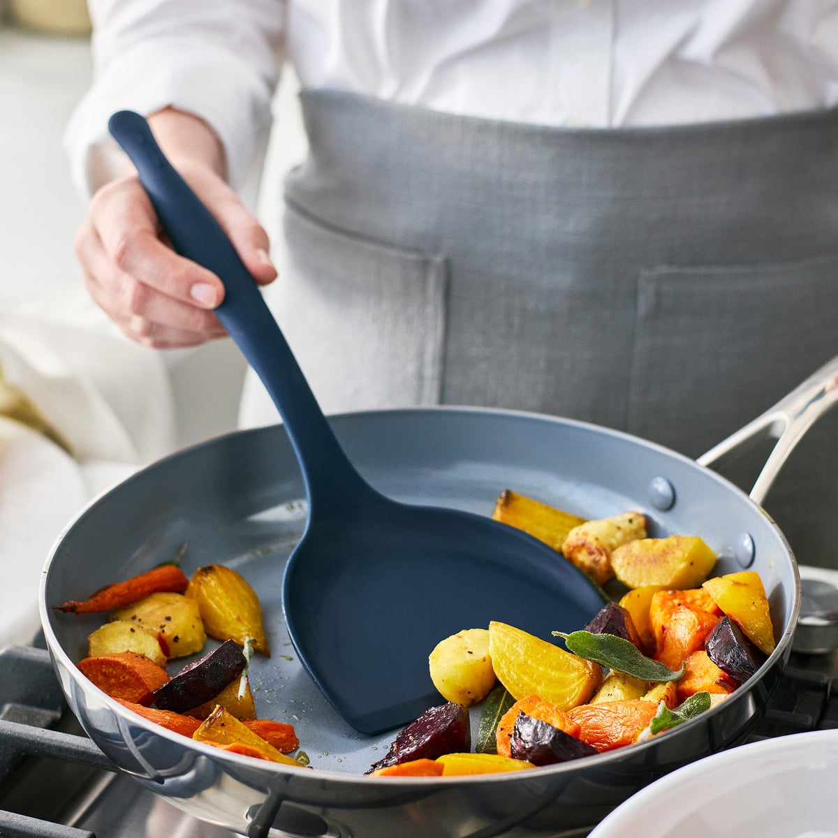 Premiere Silicone Roasting Scoop | Oxford Blue - Image 4