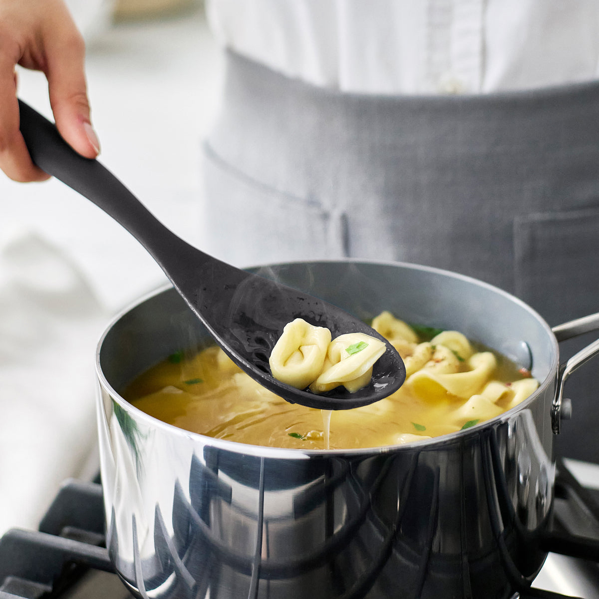 Premiere Silicone Slotted Spoon | Black - Image 4