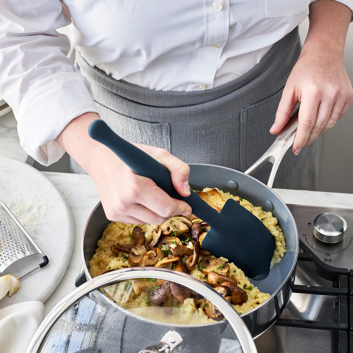 Premiere Silicone Deep Sauté Spoon | Oxford Blue - Image 4