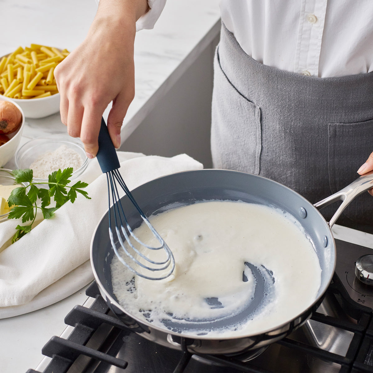 Premiere Silicone Flat Whisk | Oxford Blue - Image 3