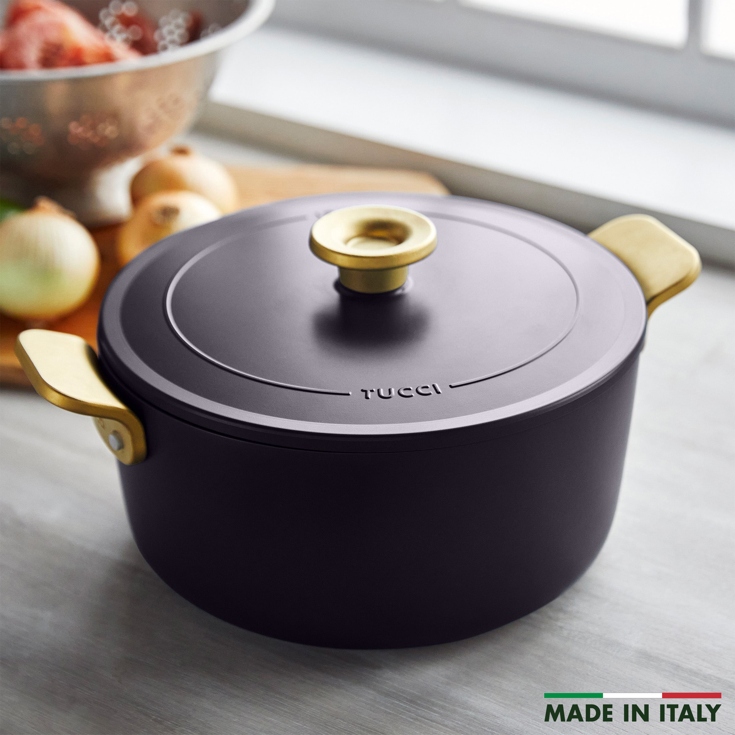 Stanley Tucci™ Ceramic Nonstick 6.5-Quart Dutch Oven | Calabrian Fig - Image 2