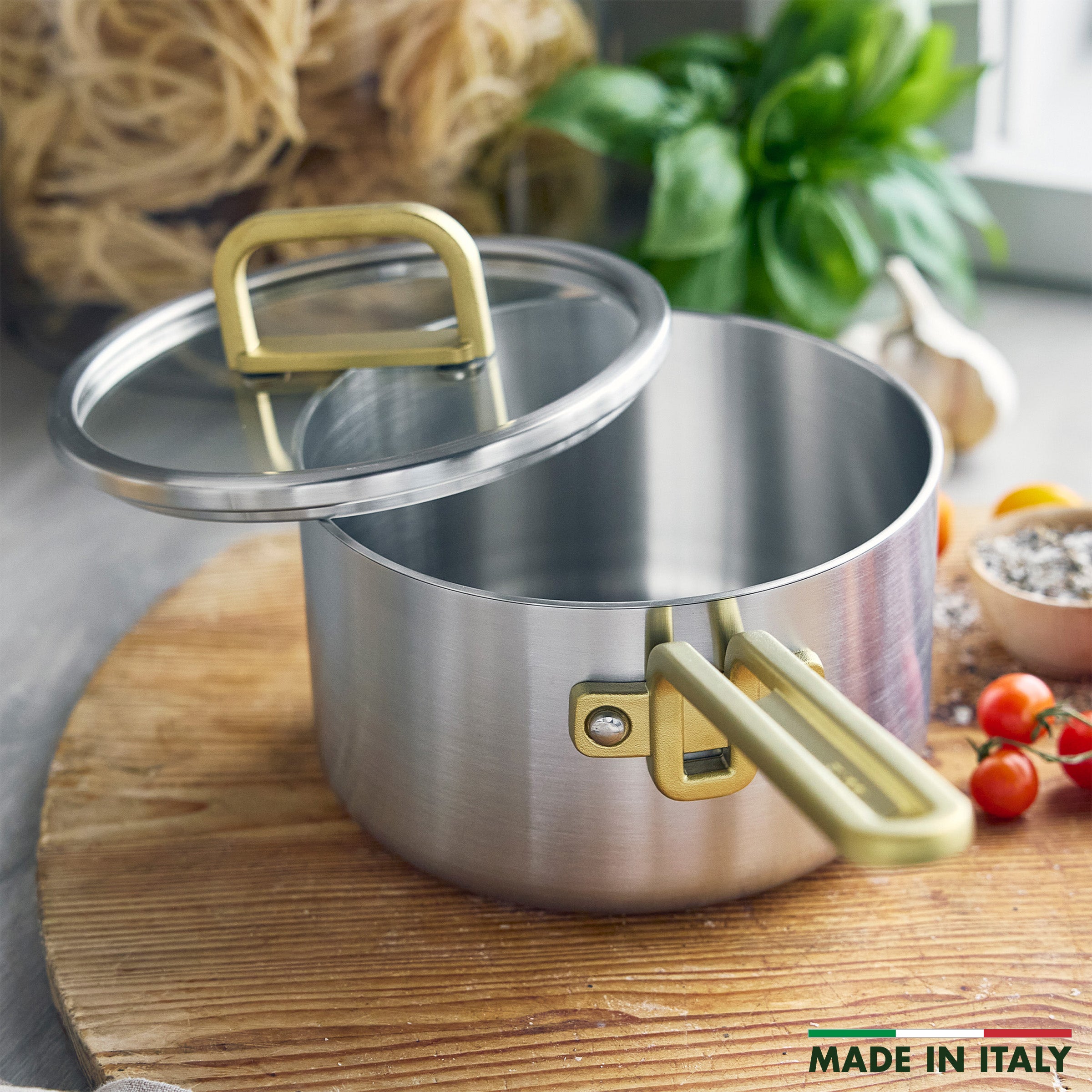 Stanley Tucci™ Uncoated Stainless Steel 2-Quart Saucepan with Lid - Image 3