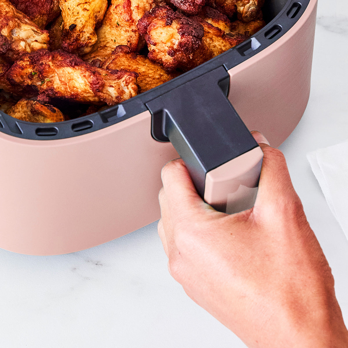 GreenLife 4.5-Quart EZ Air Fryer | Dusty Rose - Image 5