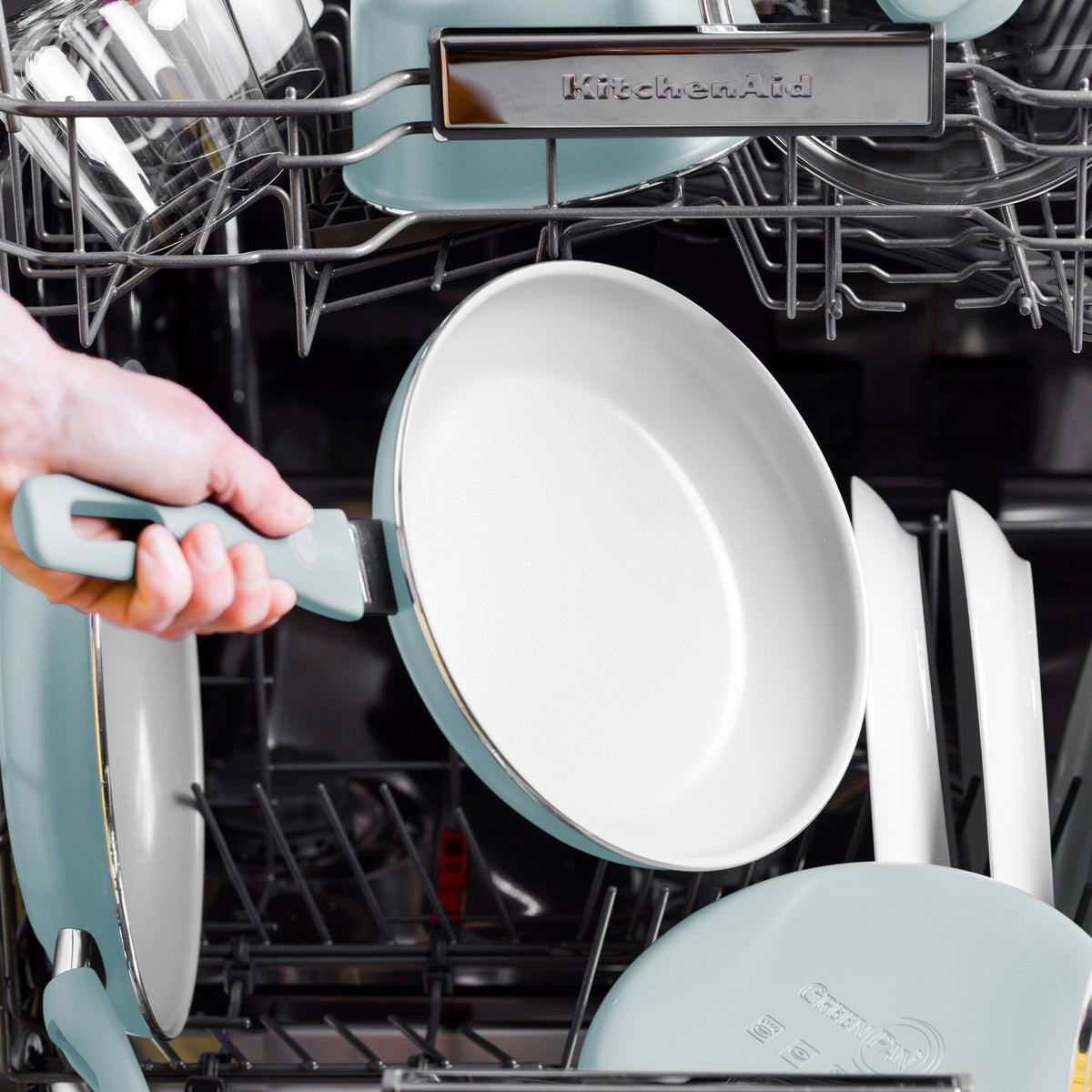 Dover Ceramic Nonstick 8 Frypan with Spatula | Blue Haze - Image 6