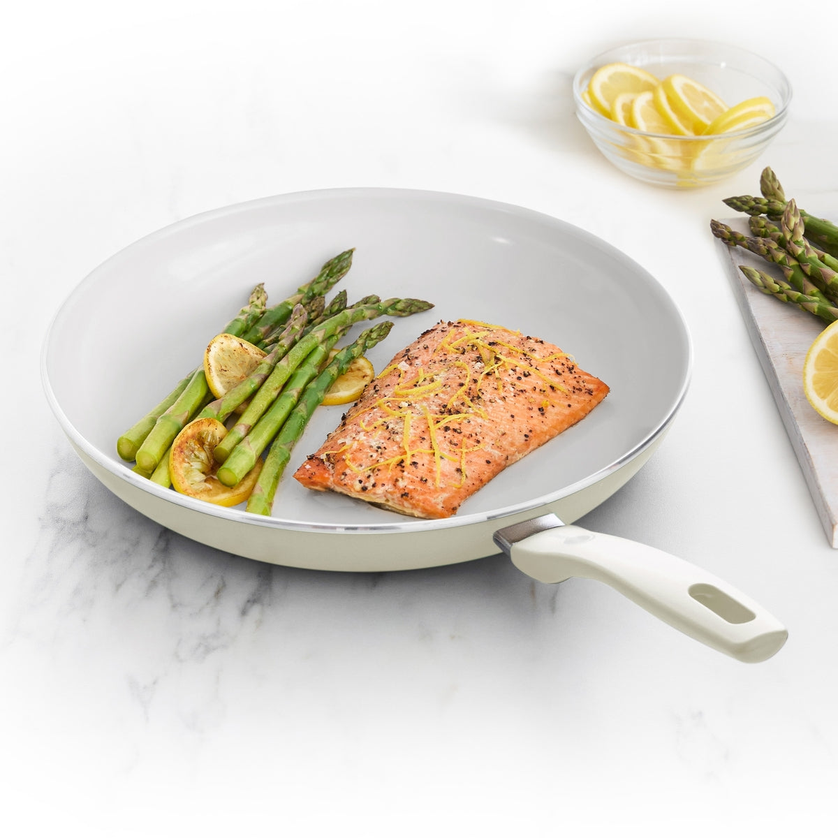 Dover Ceramic Nonstick 12 Frypan | Cream White - Image 5