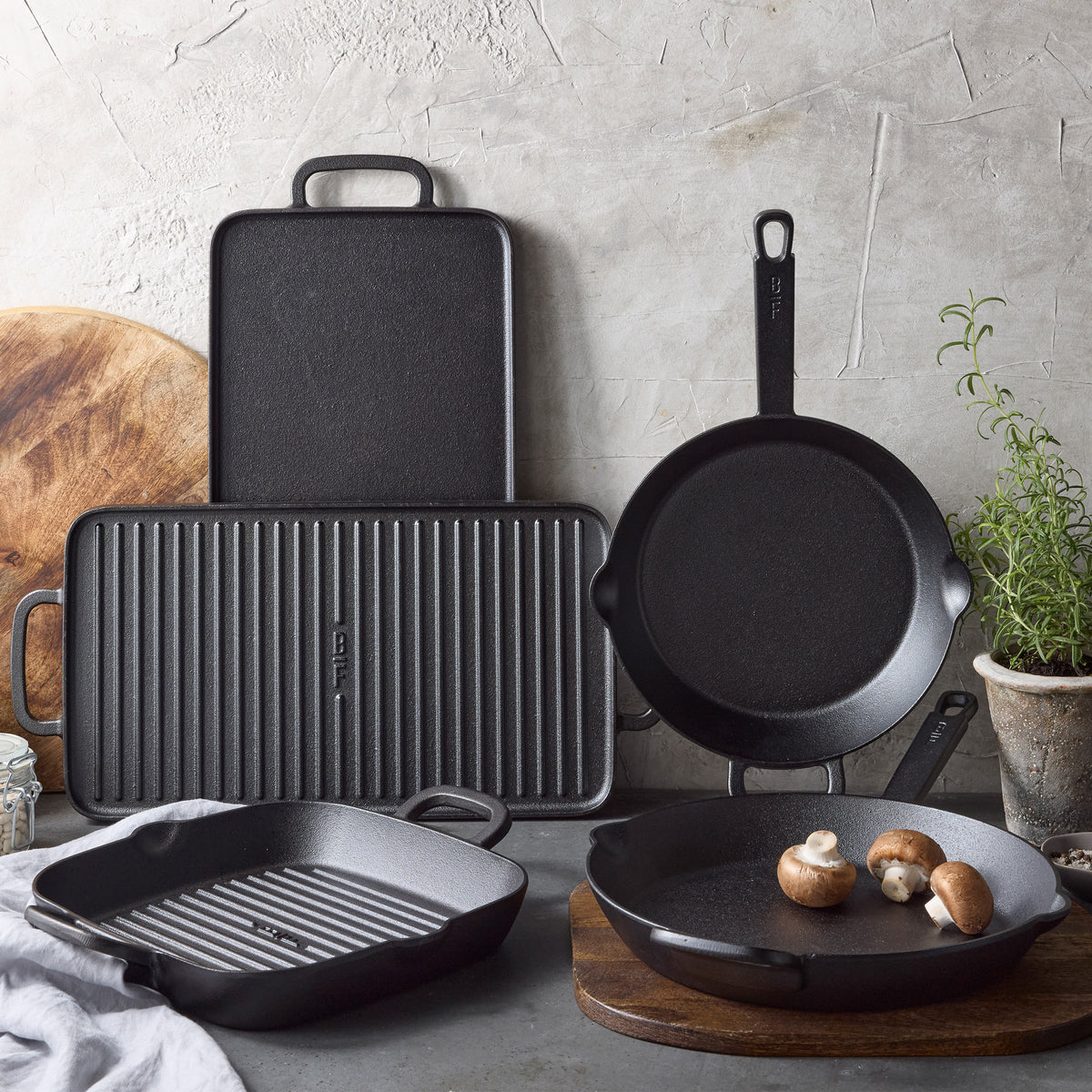 Bobby Flay by GreenPan 10 and 12 Cast Iron Frypan Set - Image 13