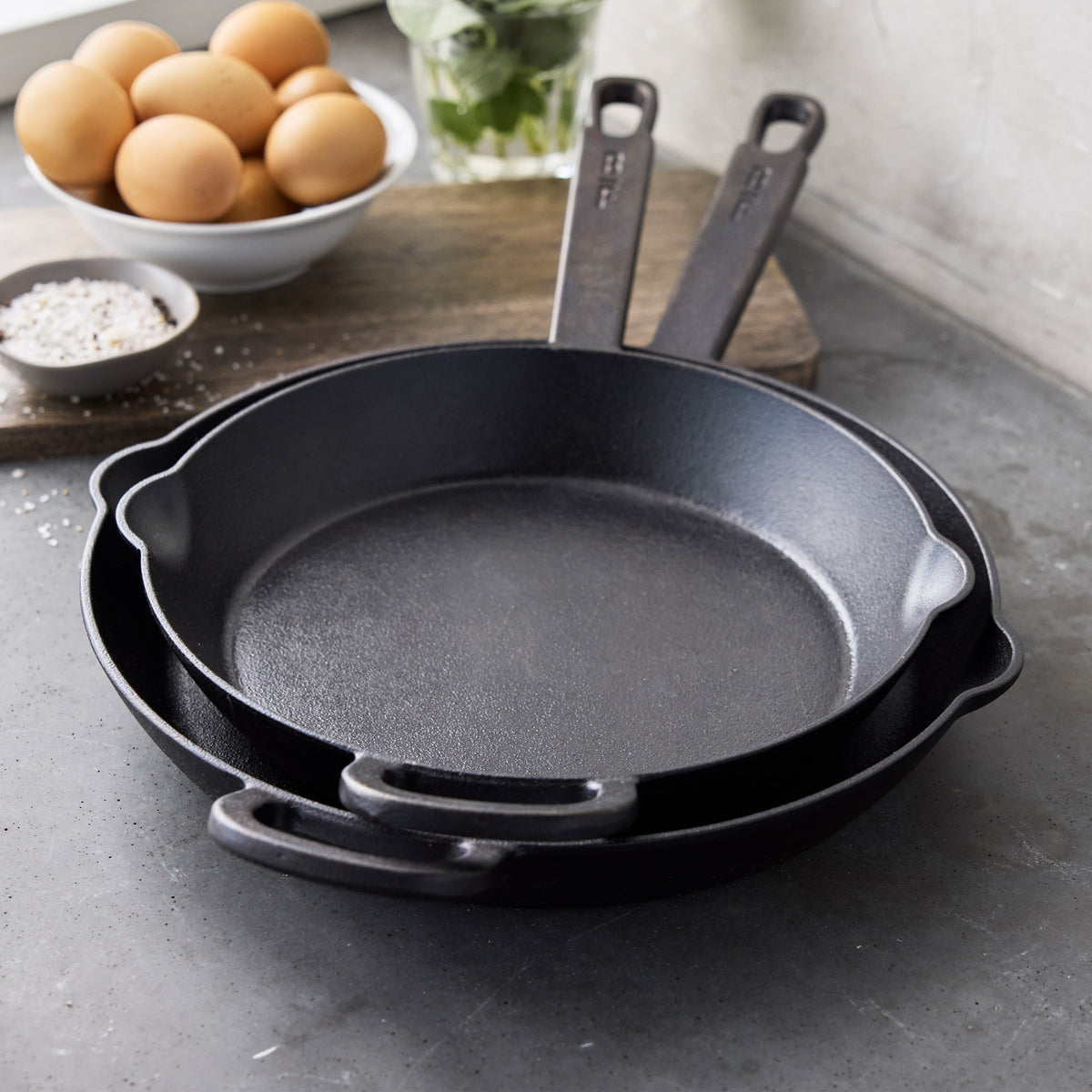 Bobby Flay by GreenPan 8. 10 and 12 Cast Iron Frypan Set - Image 5