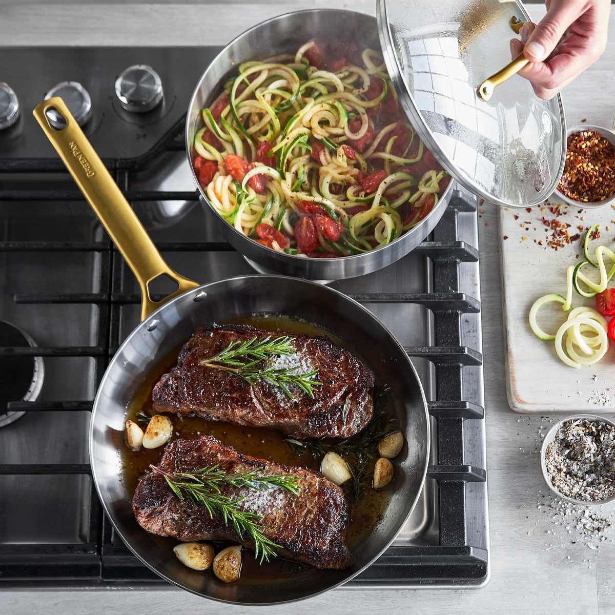 Reserve Stainless Steel 10-Piece Cookware Set - Image 9