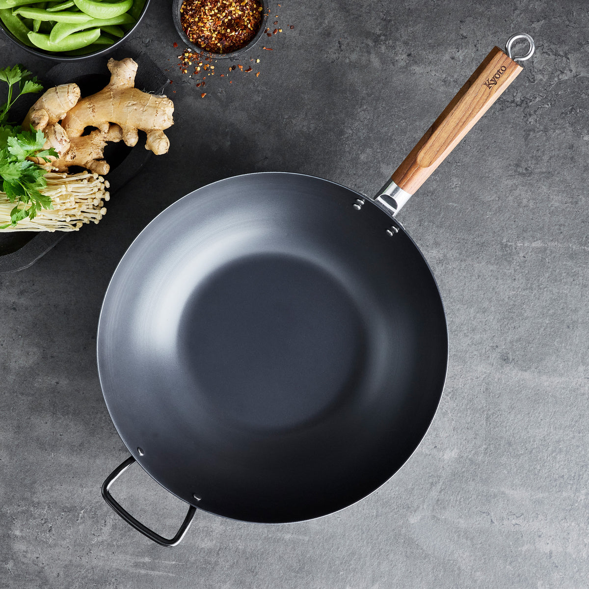 Kyoto Carbon Steel 14 Wok - Image 7