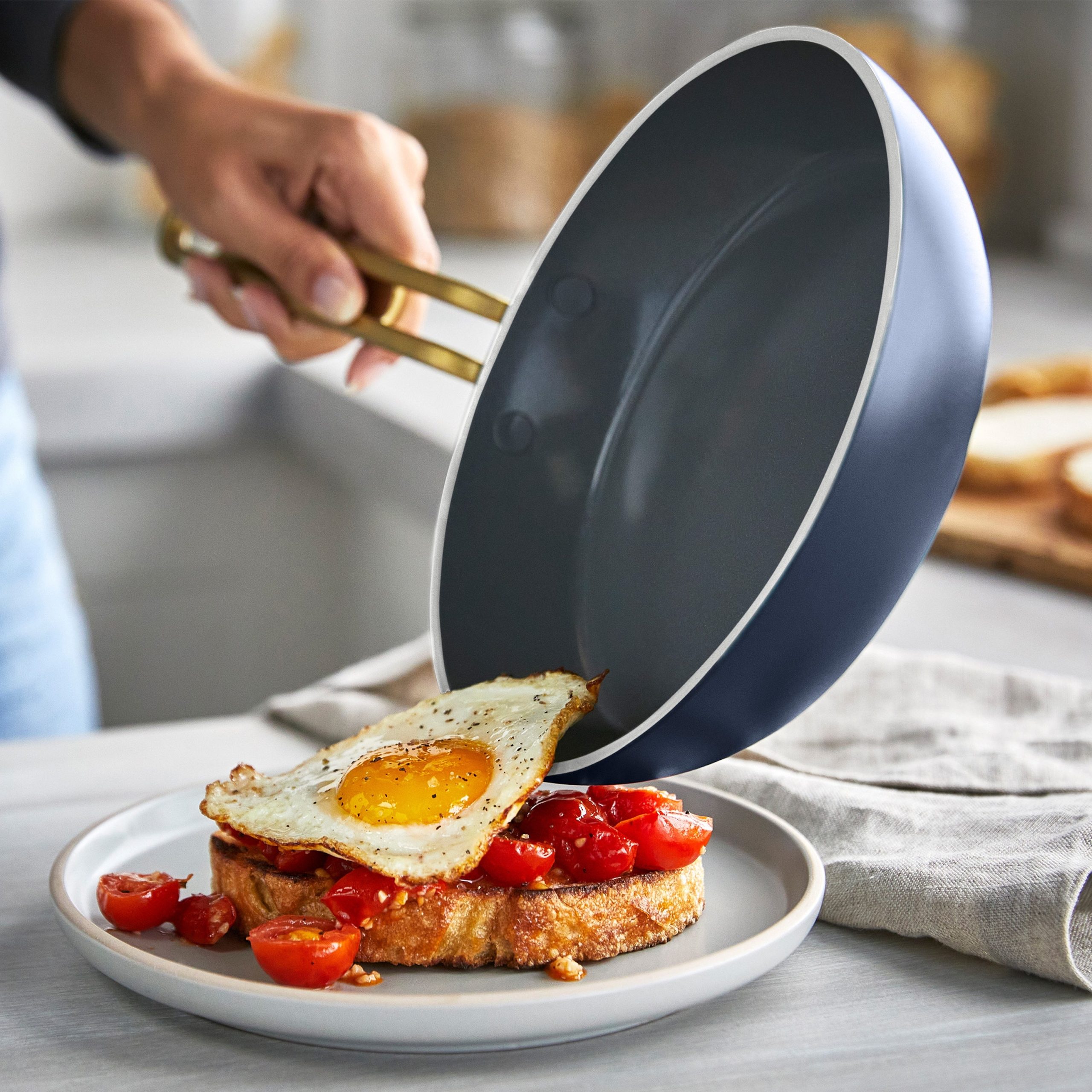 Stanley Tucci™ Ceramic Nonstick 8 Frypan | Marino Blue - Image 4