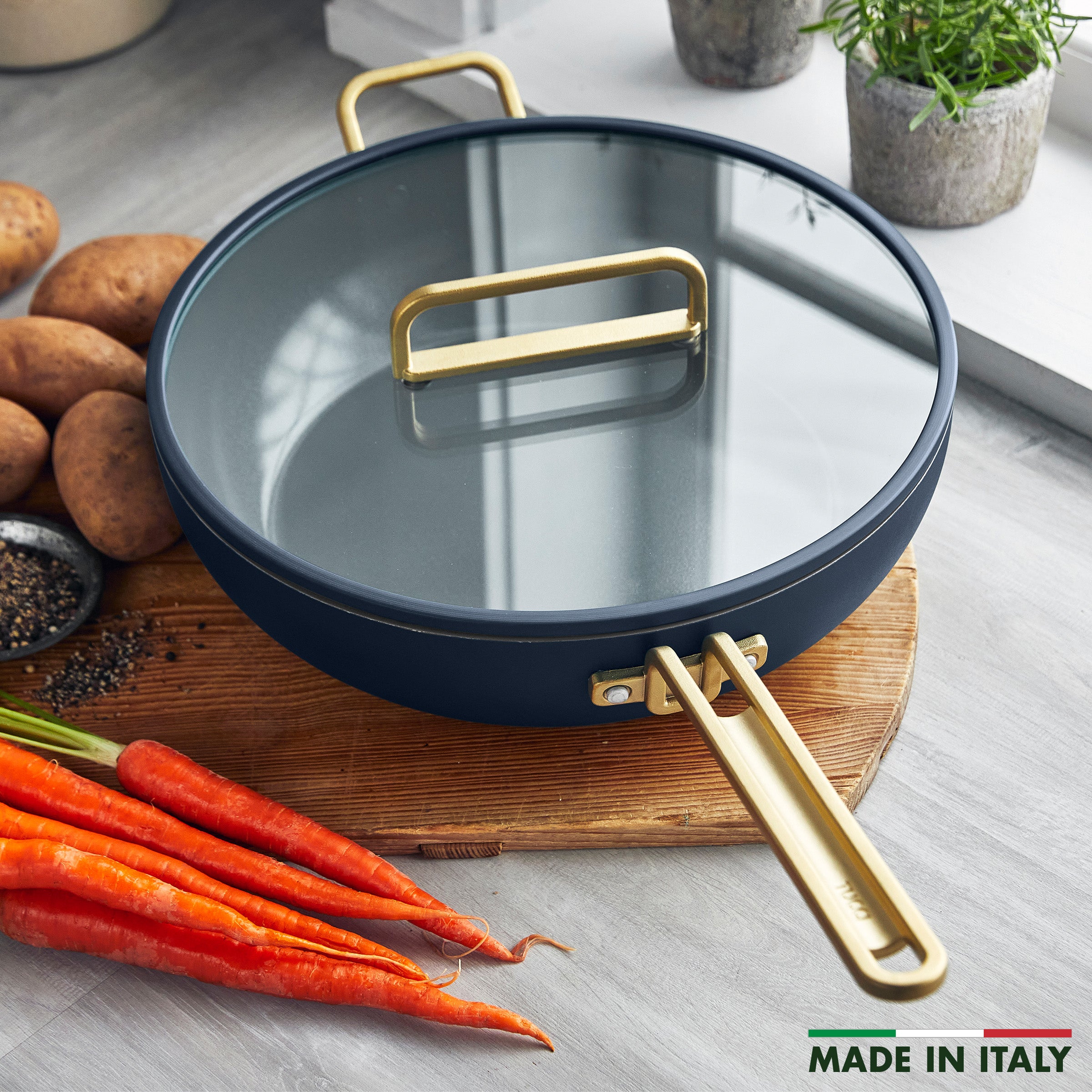Stanley Tucci™ Ceramic Nonstick 6.5-Quart Essential Stanley Pan | Marino Blue - Image 3