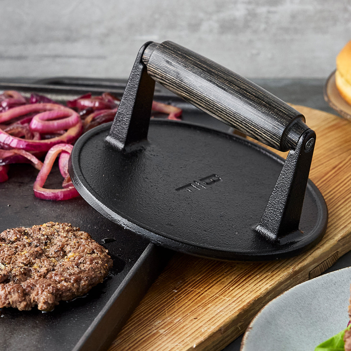 Bobby Flay by GreenPan 6.5 Cast Iron Round Grill Press - Image 4