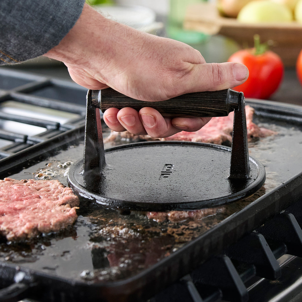 Bobby Flay by GreenPan 6.5 Cast Iron Round Grill Press - Image 5