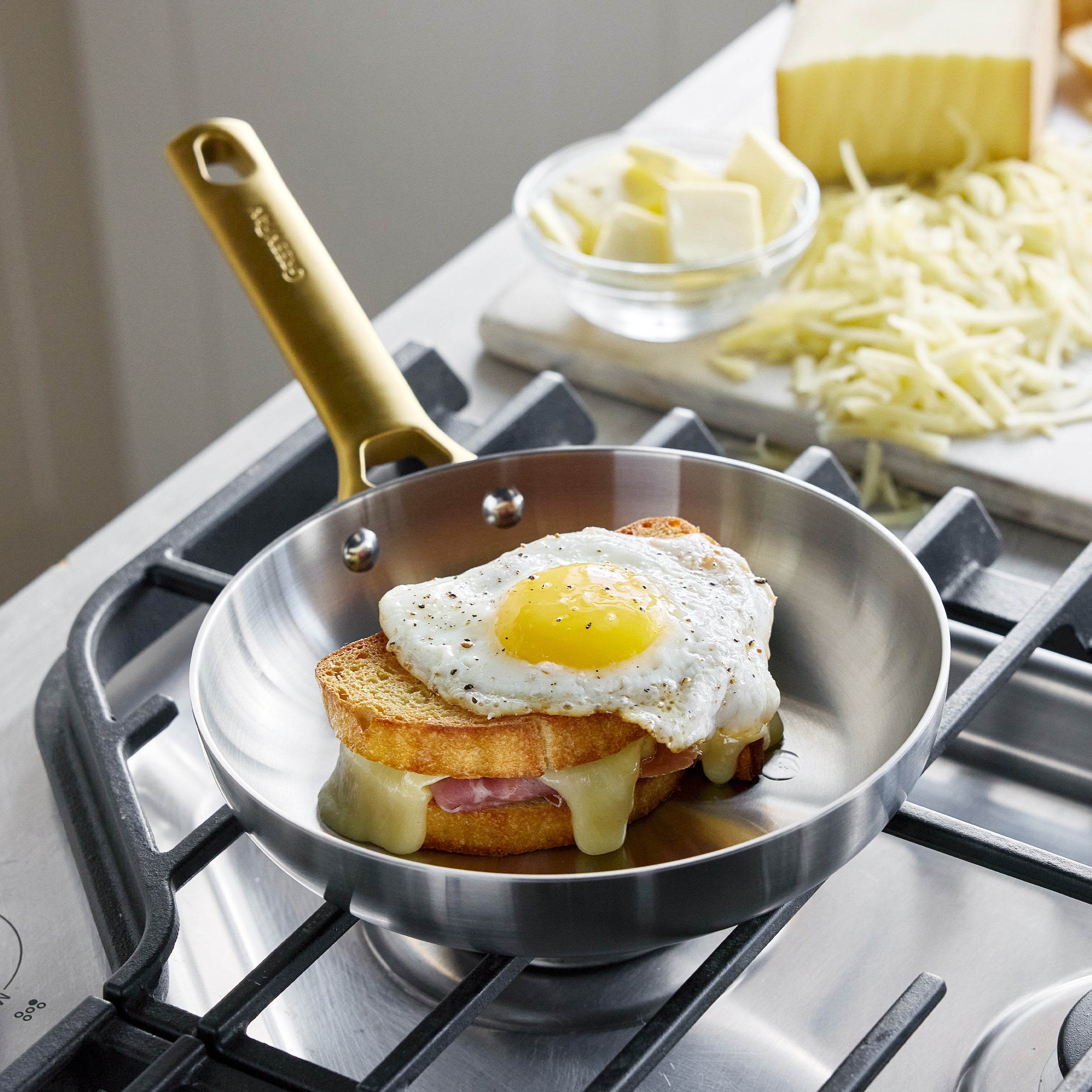 Reserve Stainless Steel 10 and 12 Frypan Set - Image 4