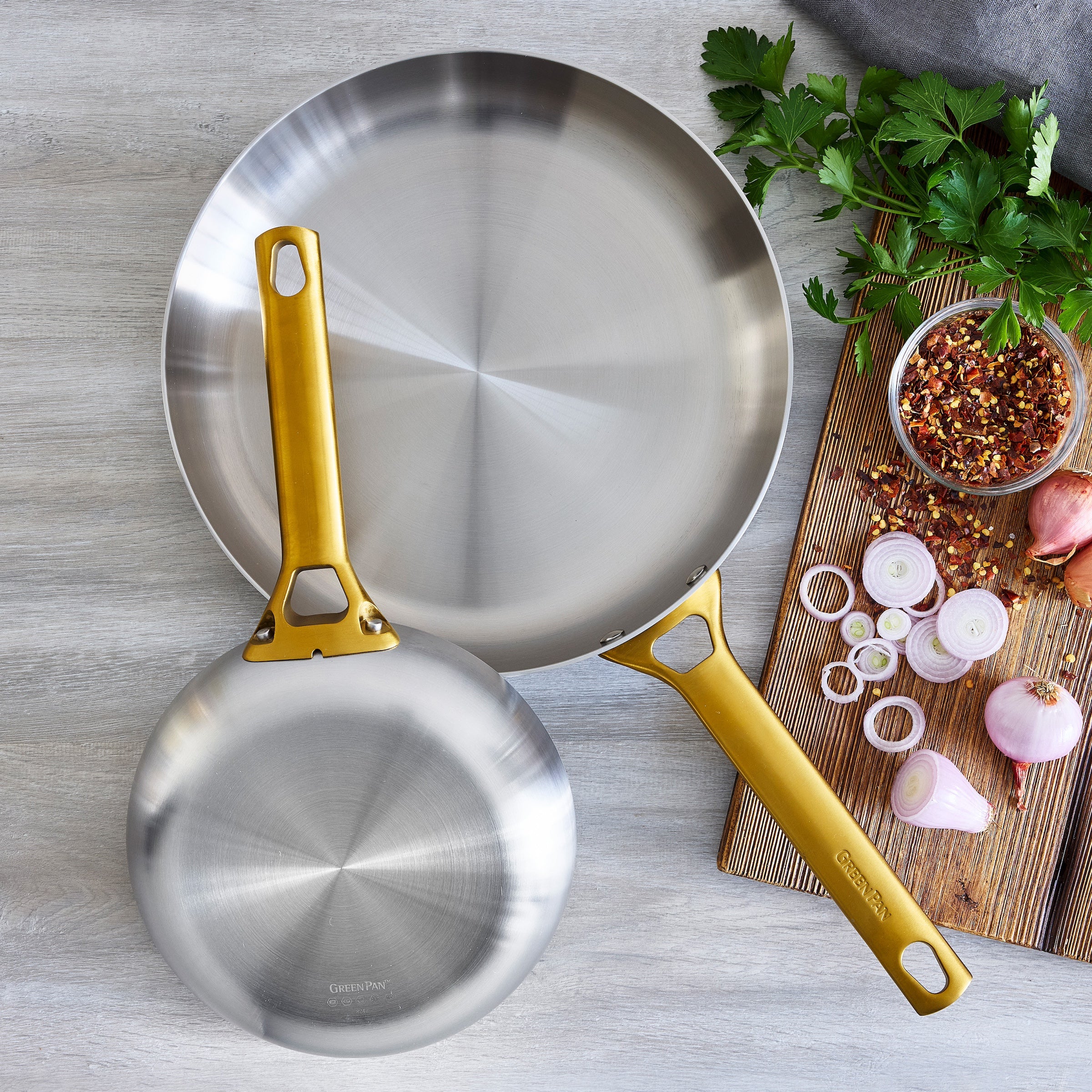 Reserve Stainless Steel 10 and 12 Frypan Set - Image 7