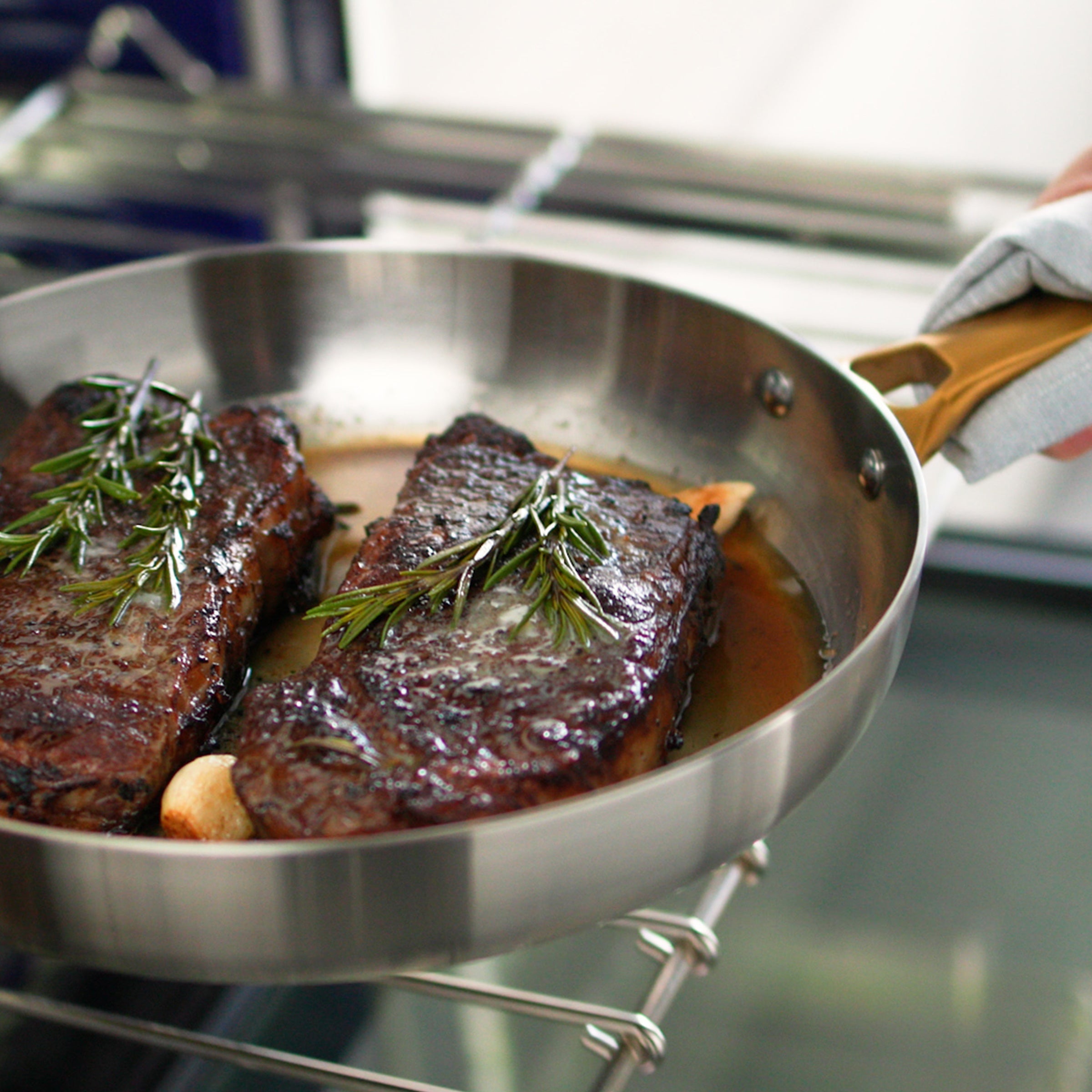 Reserve Stainless Steel 10 and 12 Frypan Set - Image 8