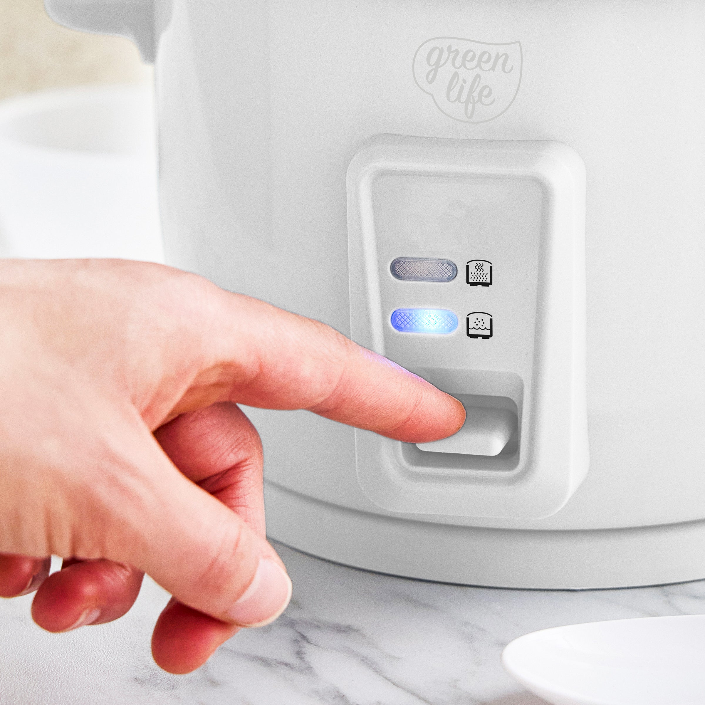 GreenLife 6-Cup Rice Cooker | White - Image 6