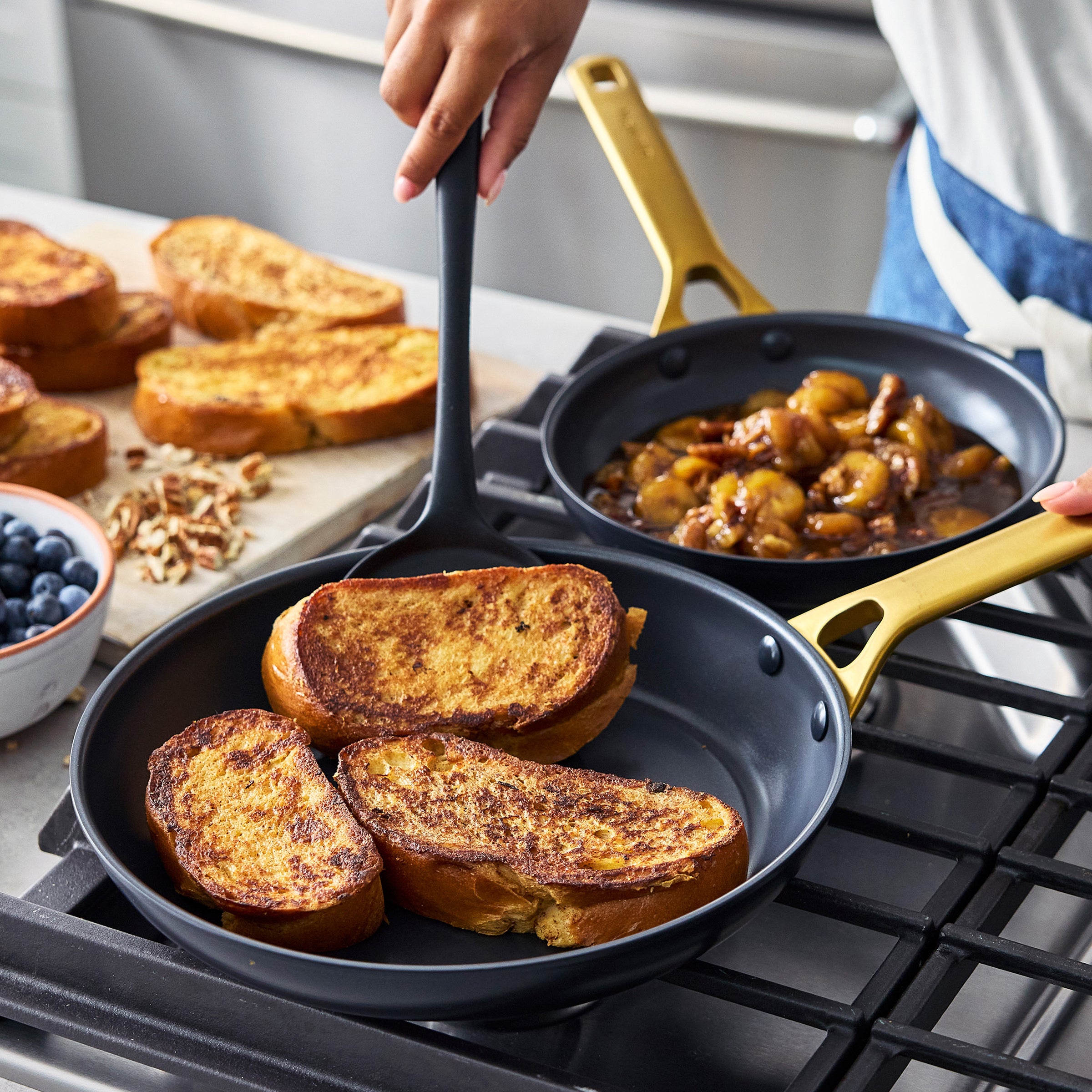 Reserve Pro Ceramic Nonstick 11-Piece Cookware Set | Black - Image 5