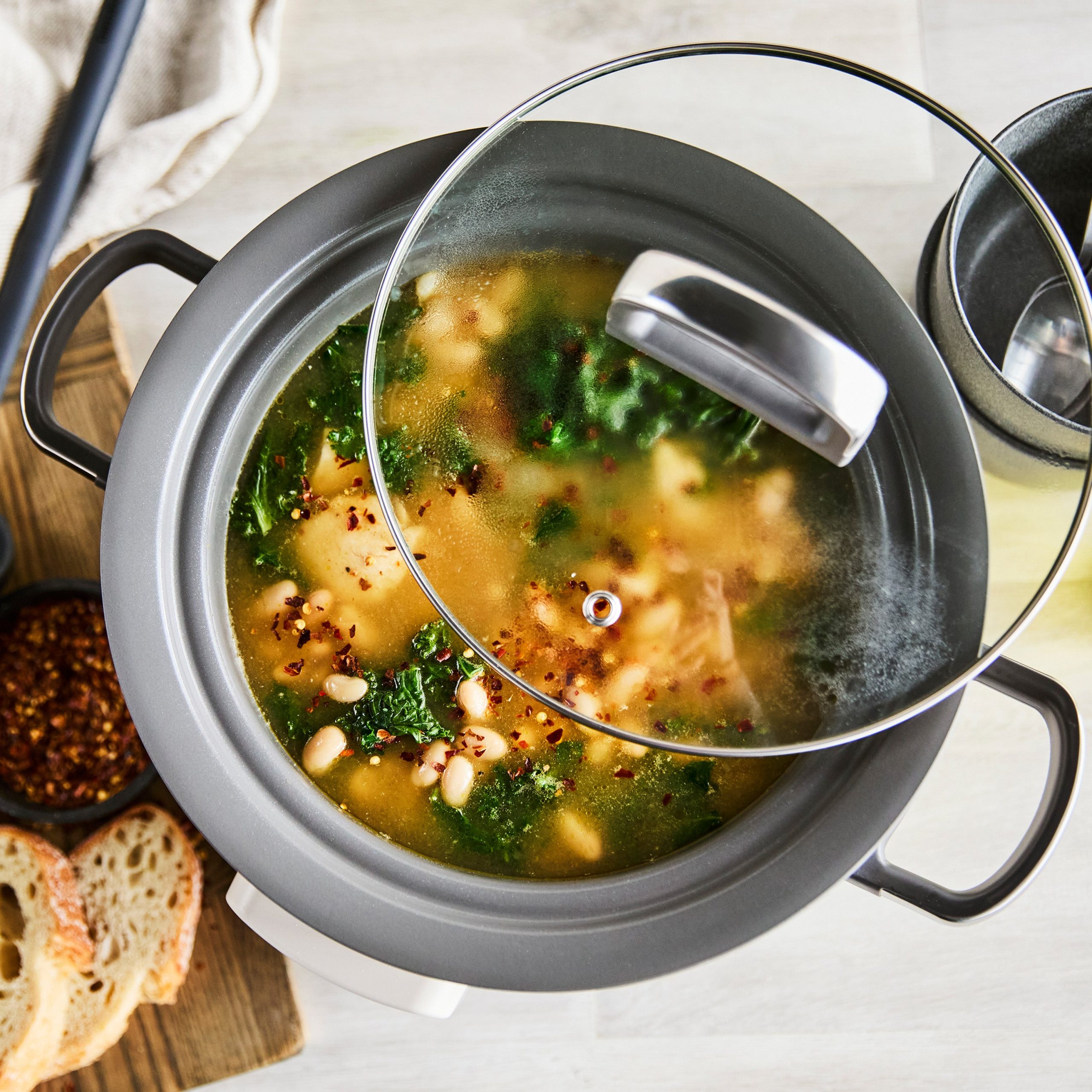 Bistro 4-Quart Slow Cooker with In-Pot Browning | Macadamia - Image 3