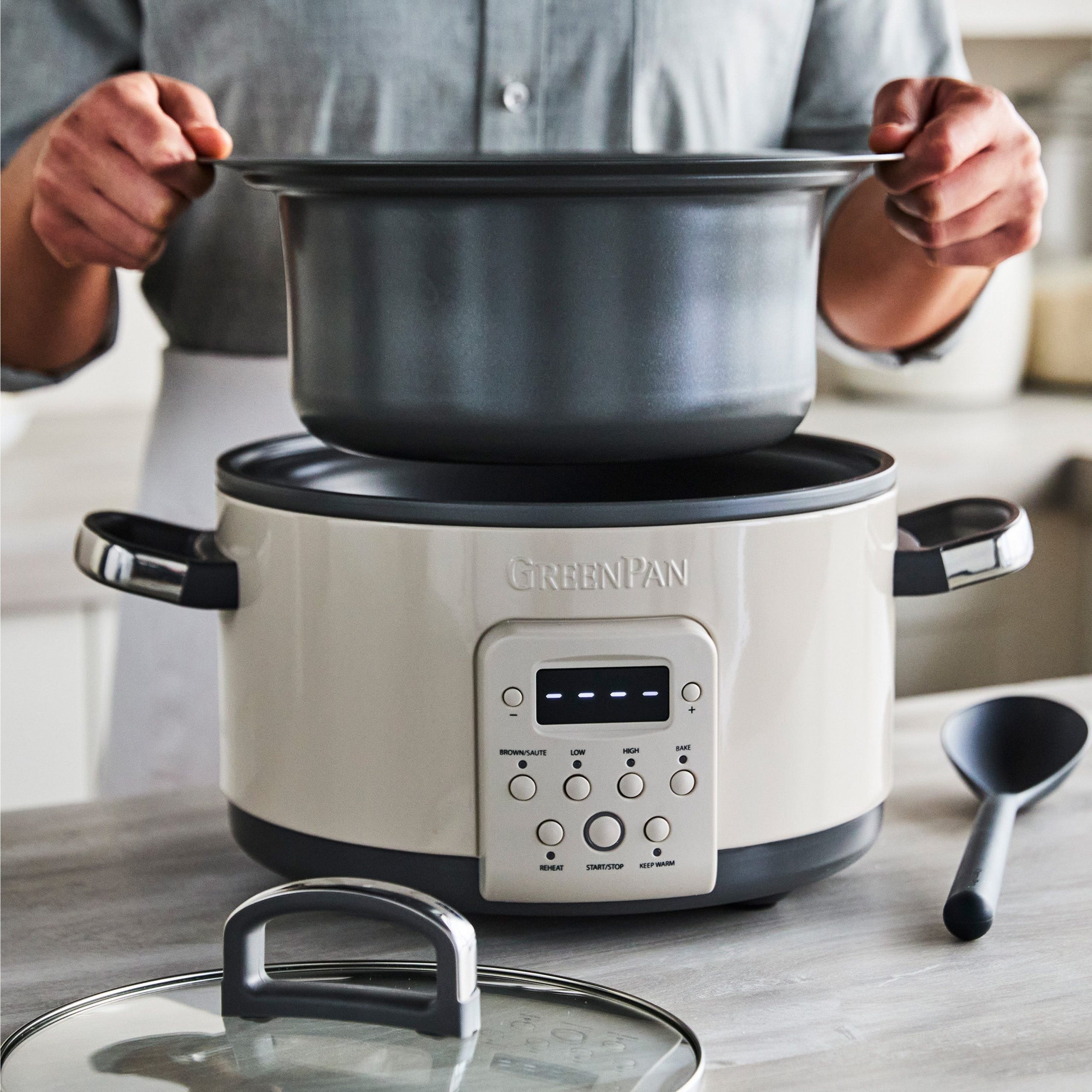 Bistro 4-Quart Slow Cooker with In-Pot Browning | Macadamia - Image 7