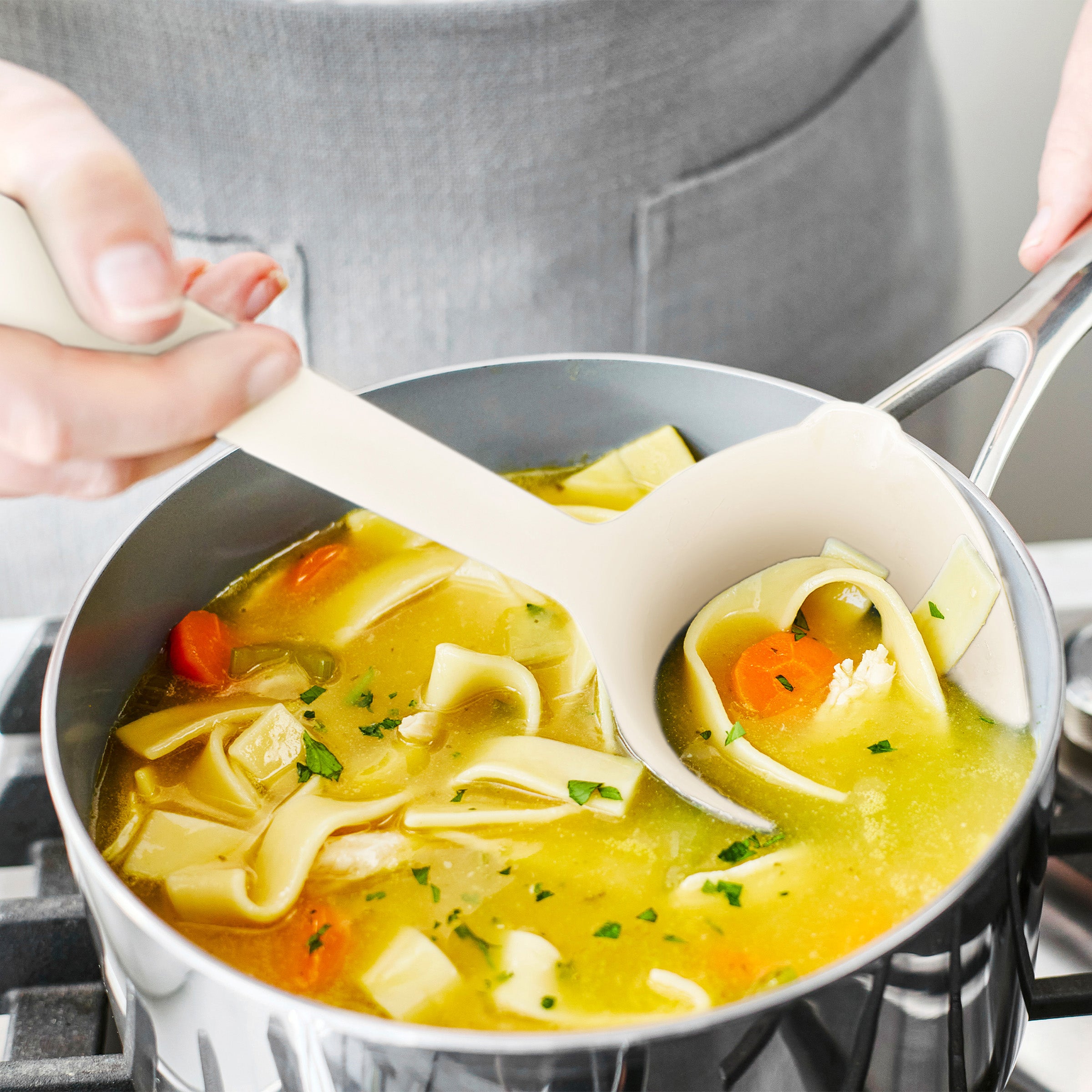 Premiere Silicone 6-Piece Utensil Set | Bisque - Image 7
