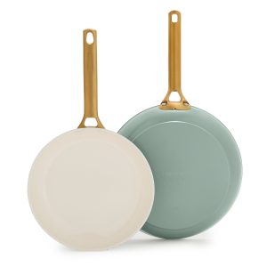 Reserve Pro Ceramic Nonstick 10 and 12 Frypan Set | Moss
