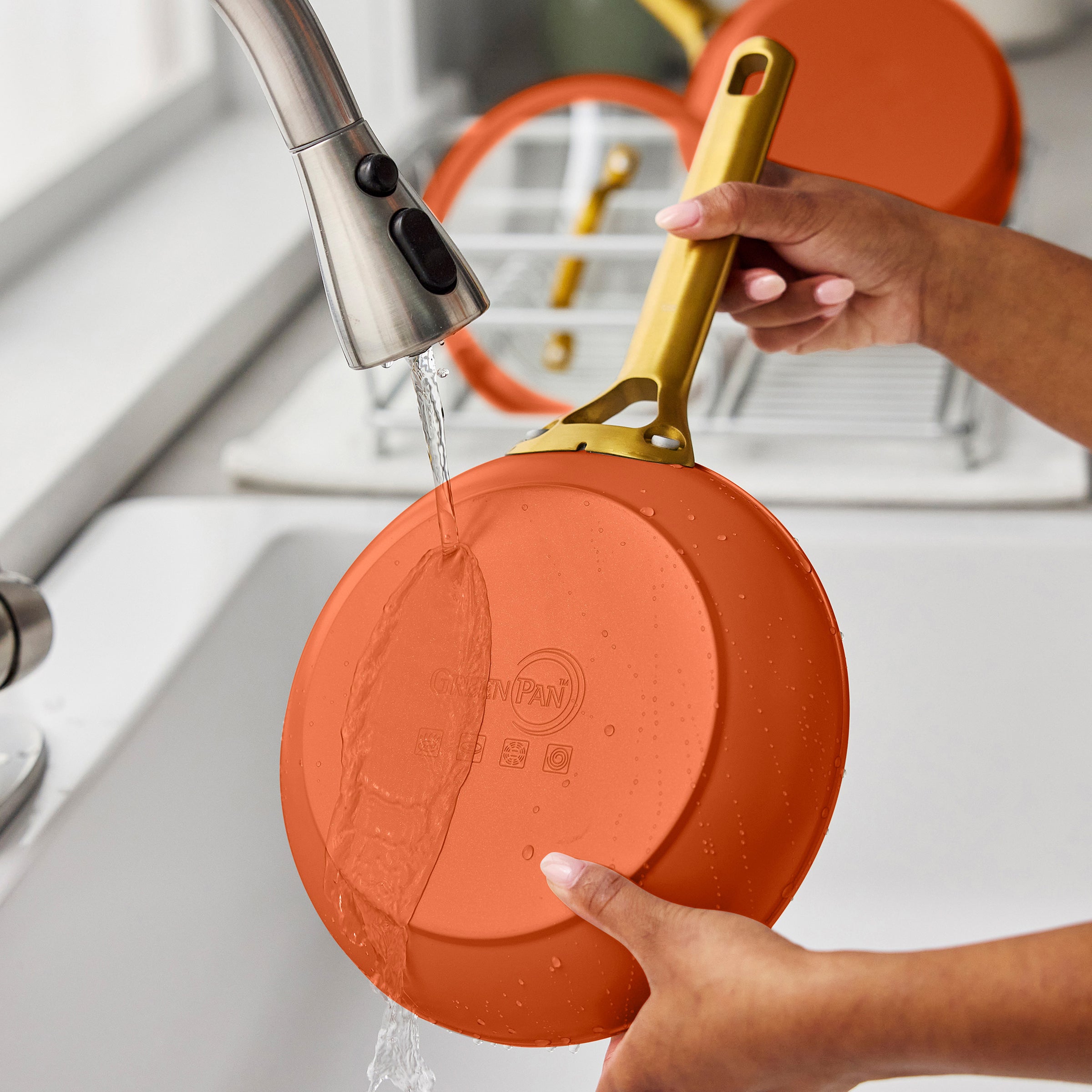 Reserve Pro Ceramic Nonstick 8. 10 and 12 Frypan Set | Harvest - Image 10
